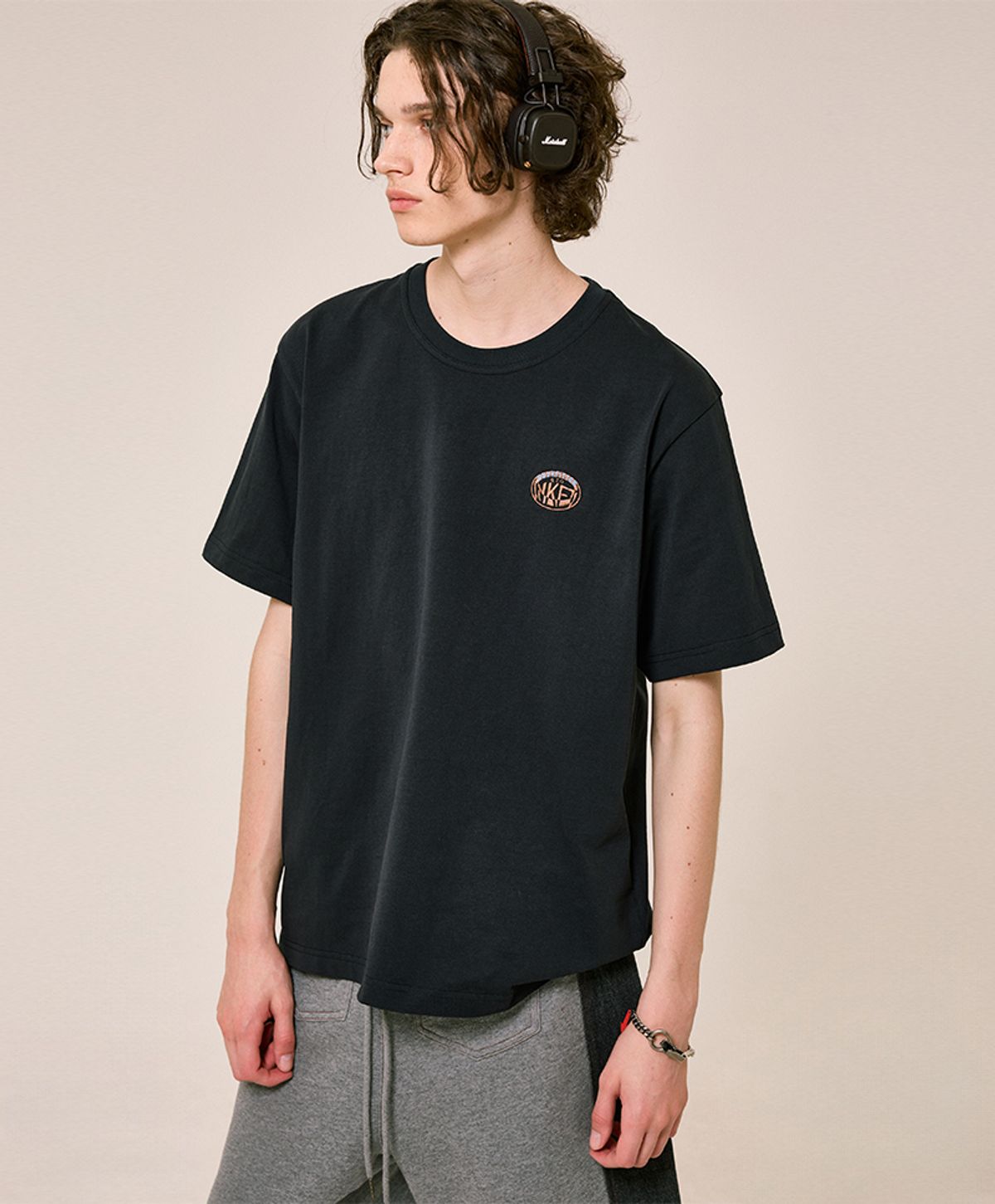 누크피터(NUUKFITTER) NKFT HEAVY COTTON T-SHIRT [CHARCOAL]