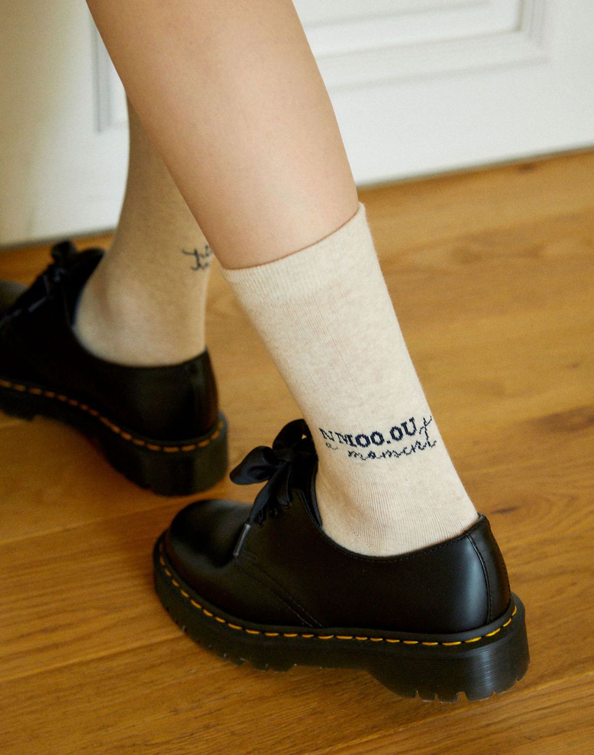 앤무오유(NMOU) S36_NMOU MUJI SOCKS_oatmeal