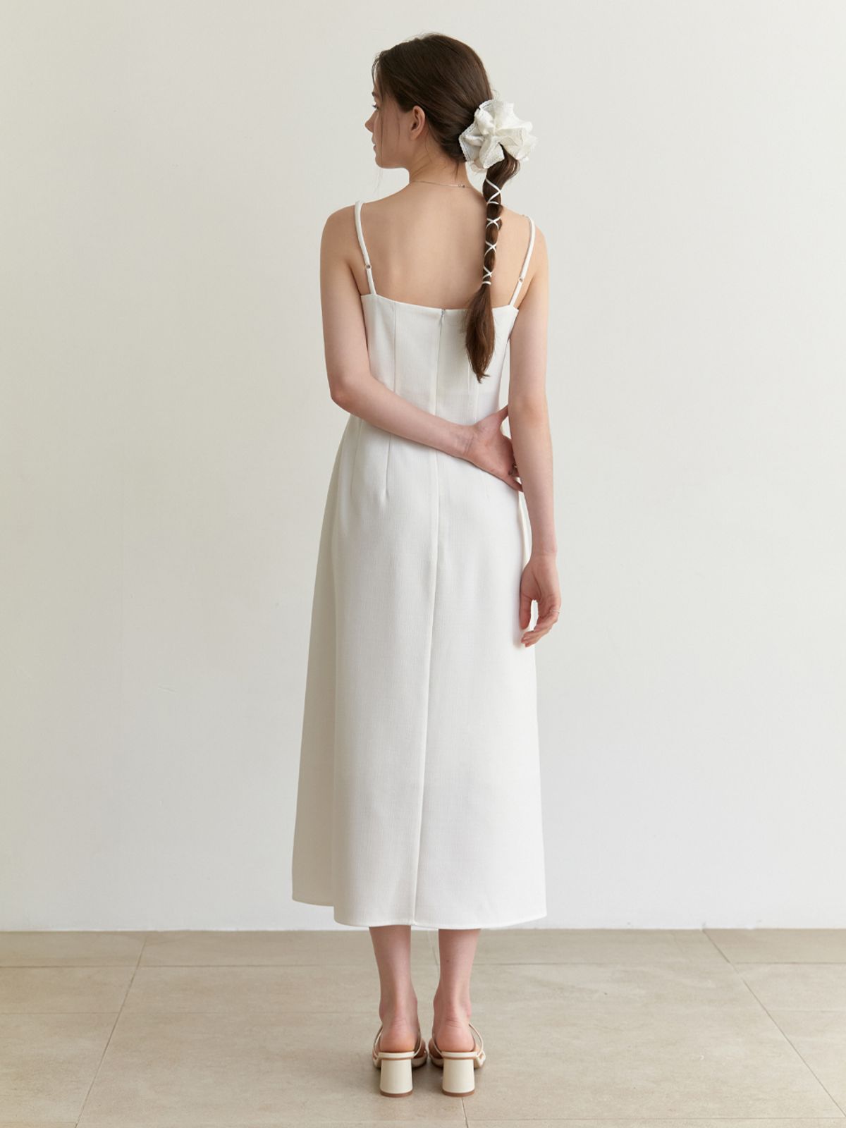 리엘(RE L) Summer holiday dress (white)