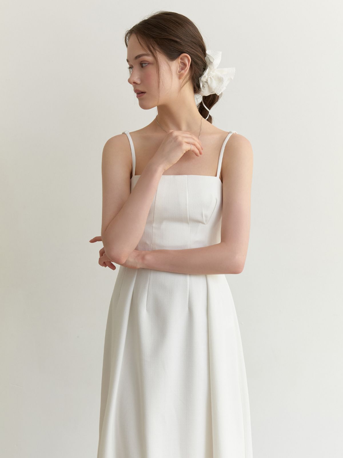 리엘(RE L) Summer holiday dress (white)