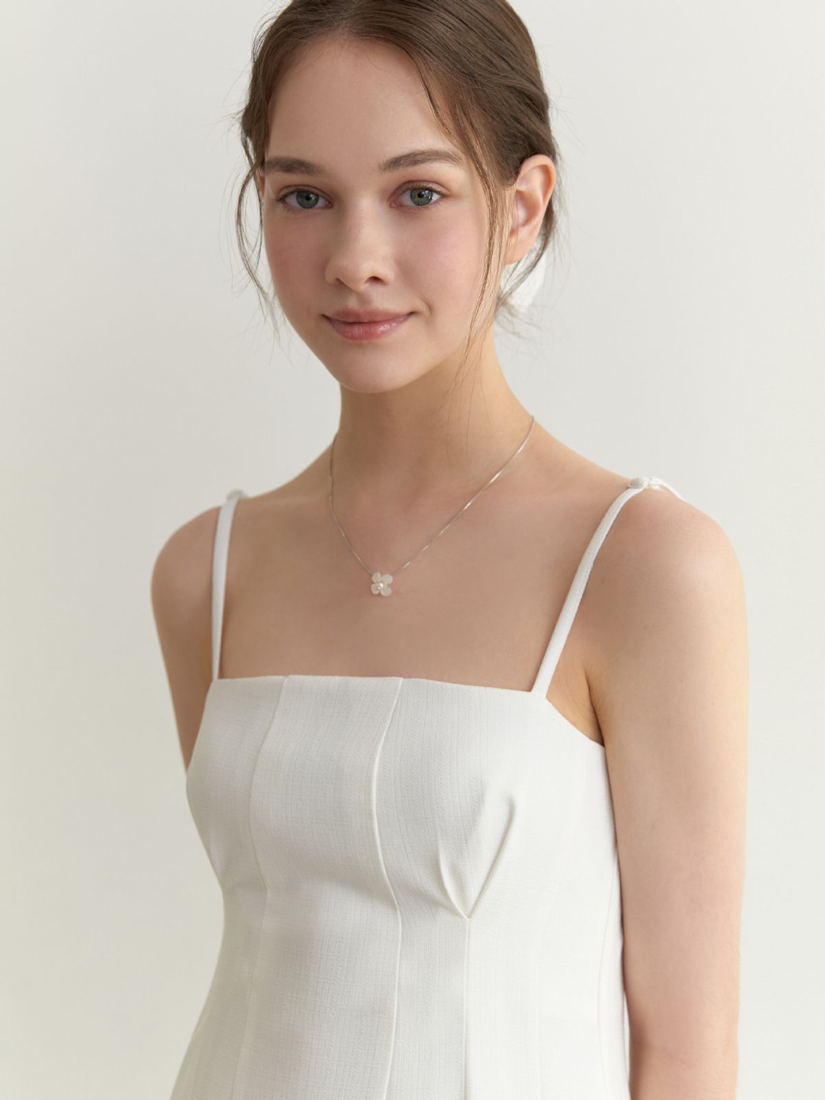 리엘(RE L) Summer holiday dress (white)