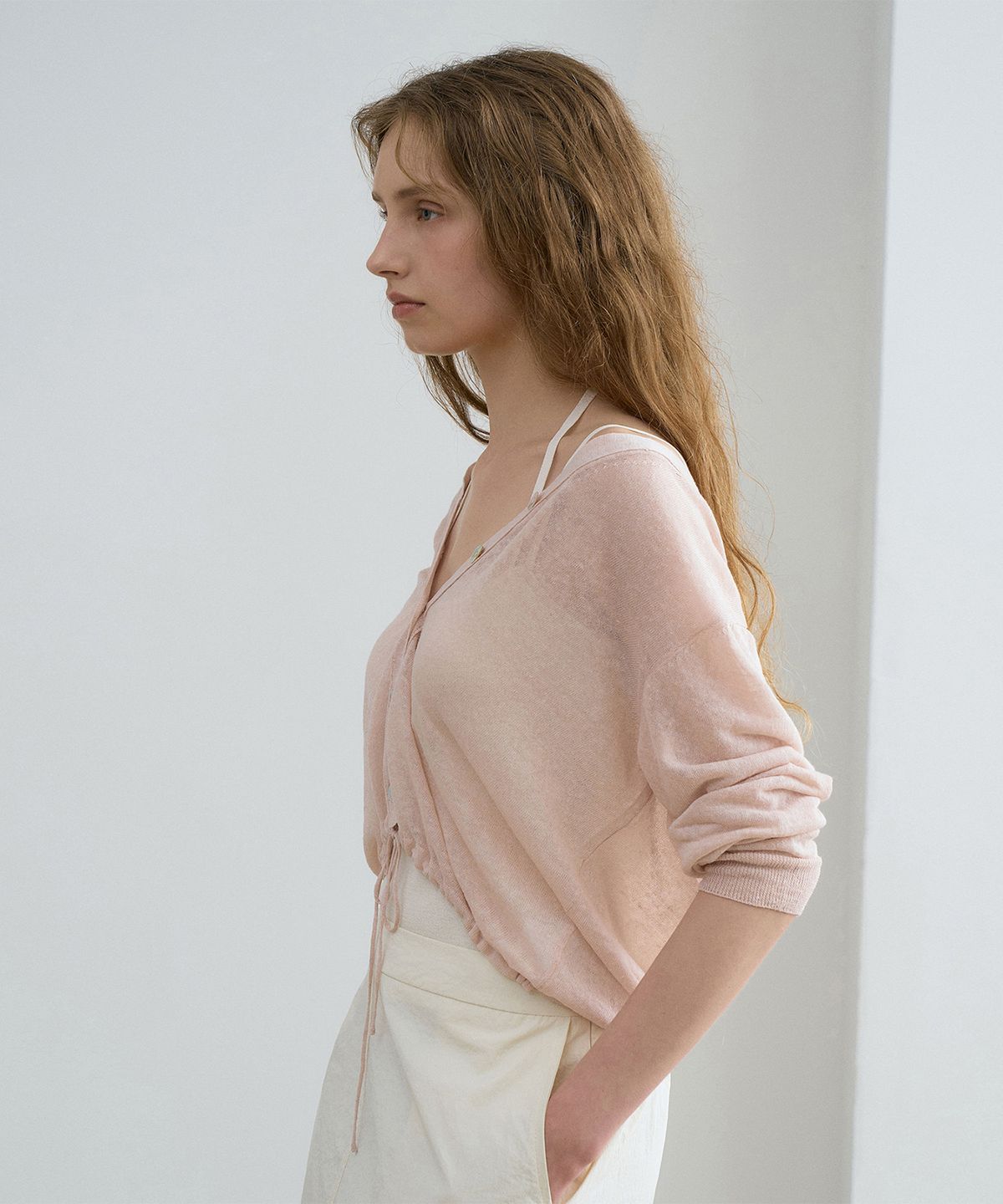 르네제이(RENEJ) Linen String Knit Cardigan