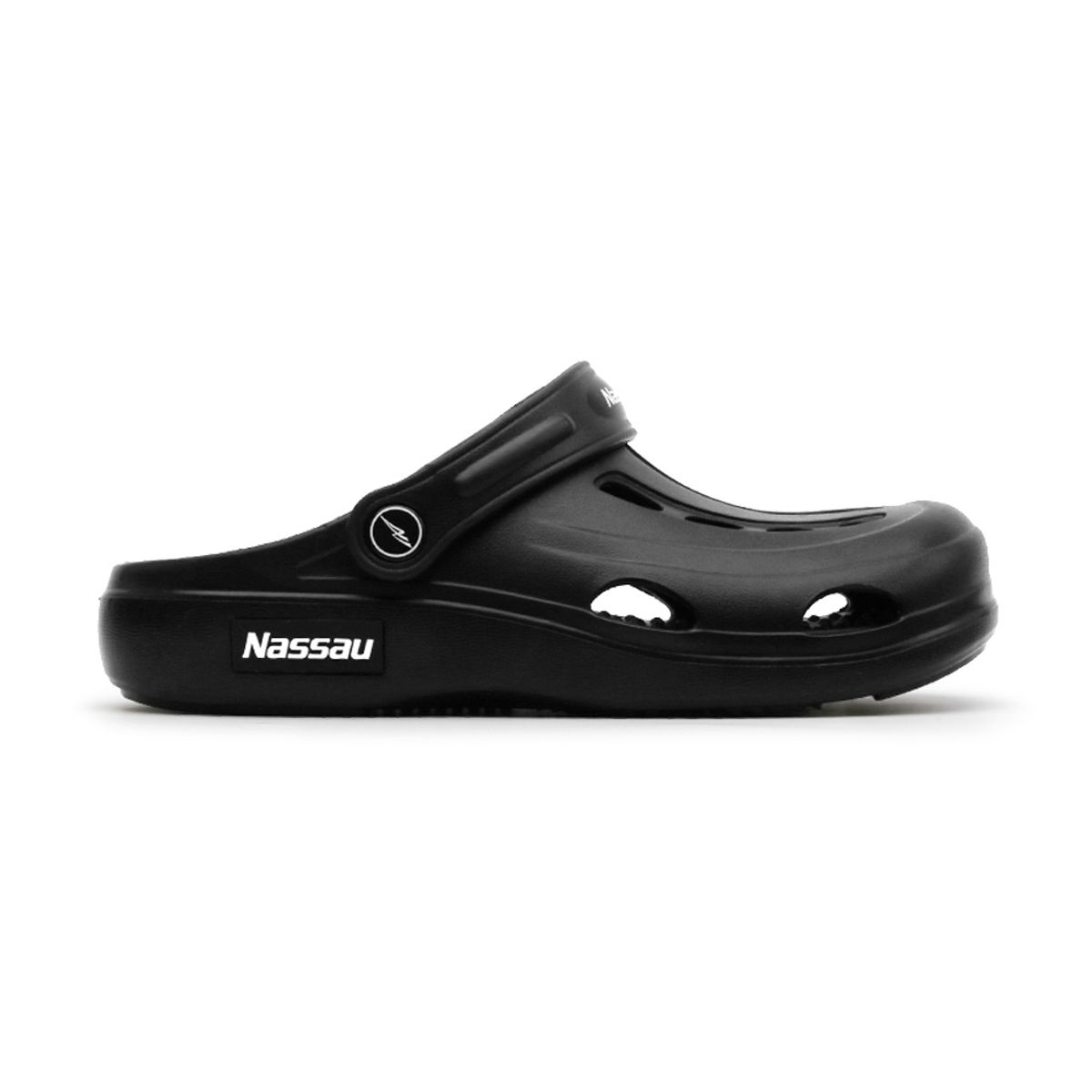 낫소(NASSAU) 찬스 쿠션 지압 샌들(BLACK)