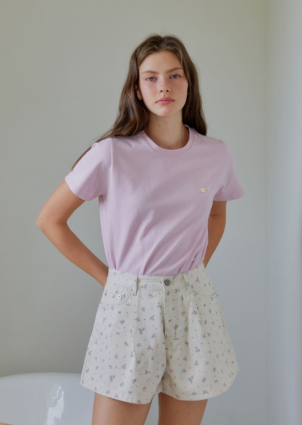 아노에틱(ANOETIC) ANC FLOWER SHORT PANTS_IVORY
