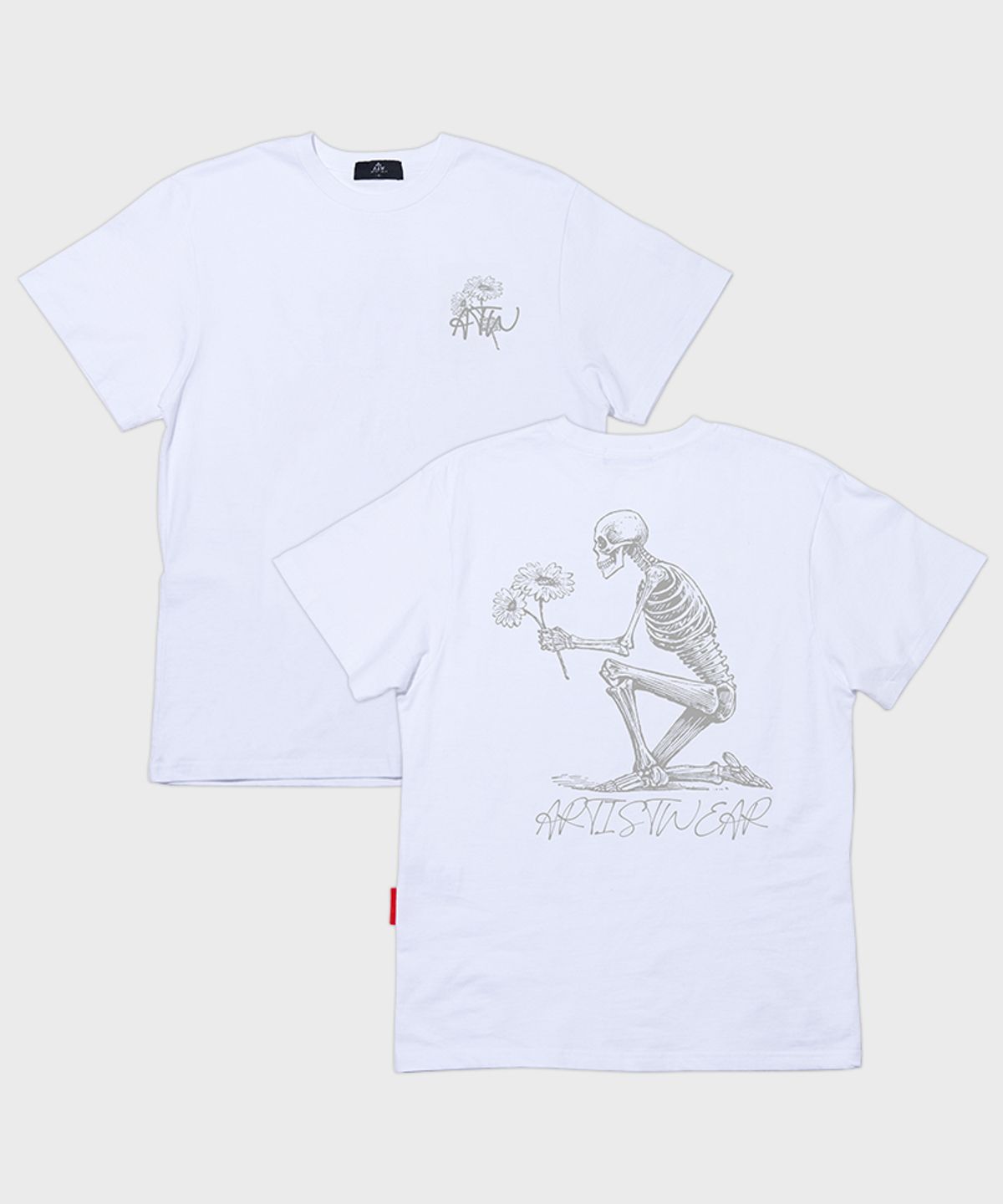 아티스트웨어(ARTISTWEAR) [ATW] 스컬플라워 반팔티