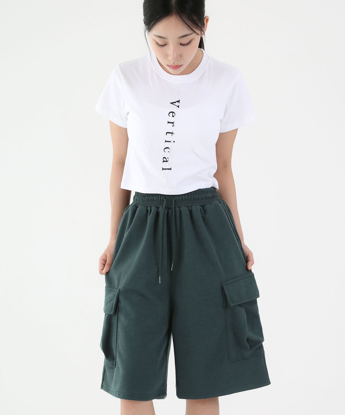 음(UMM) 여자 빅카고 와이드버뮤다팬츠 4COLOR