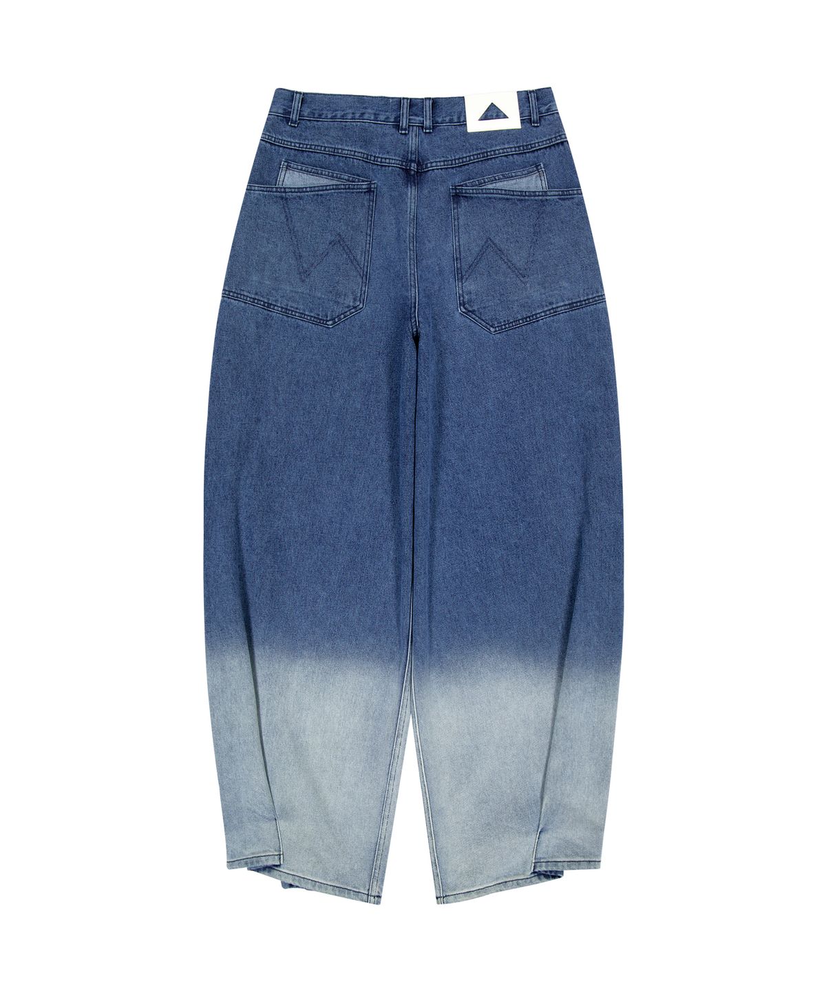 언지미크(UNGIMMICK) TWO TONE WASHED DENIM PANTS (BLUE)