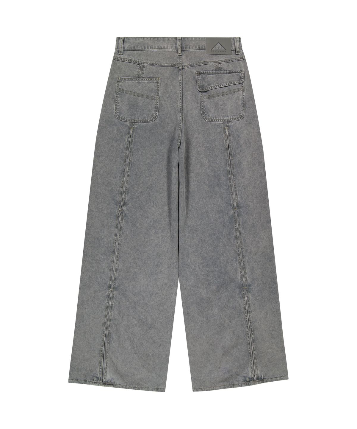 언지미크(UNGIMMICK) WAVE-TUCK WASHED LIGHT PANTS (GRAY)