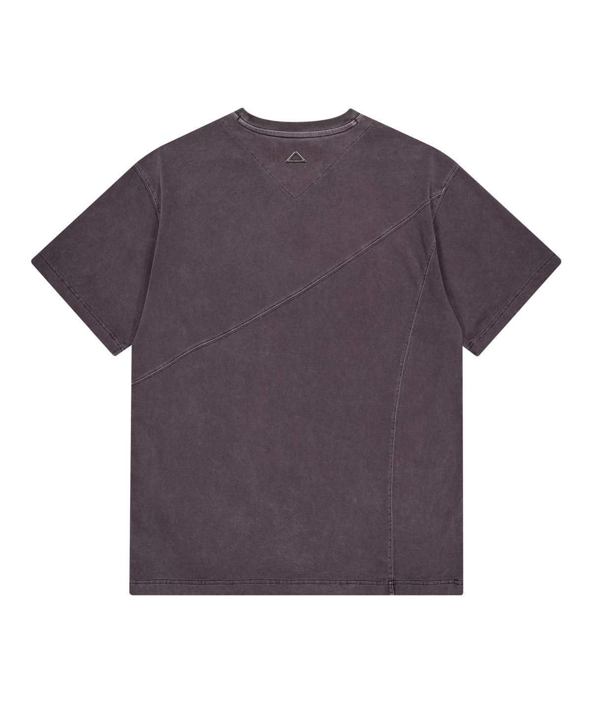 언지미크(UNGIMMICK) IRREGULAR POCKET WASHED T-SHIRT (PURPLE)