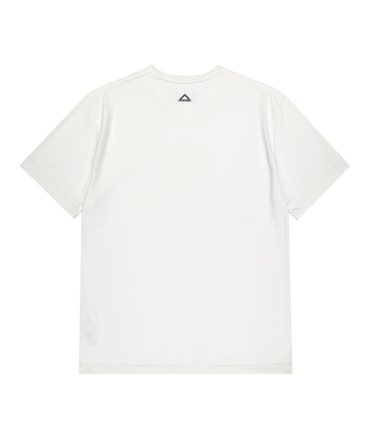 언지미크(UNGIMMICK) MIXED FABRIC LINE T-SHIRT (WHITE)