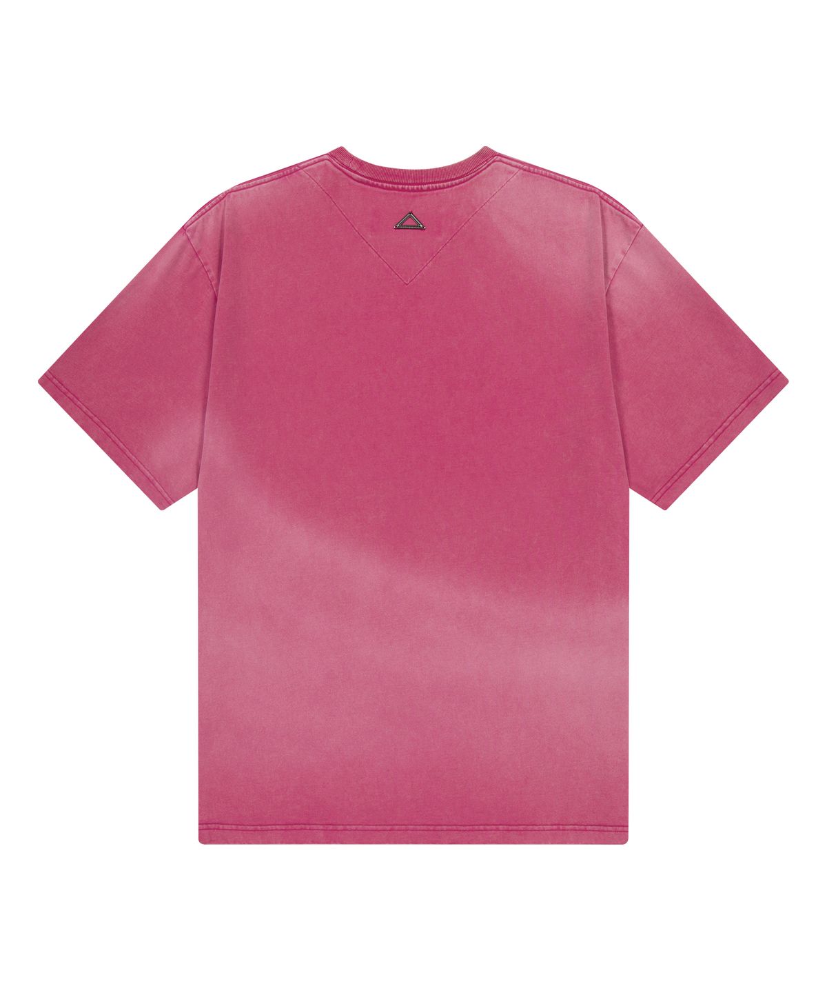 언지미크(UNGIMMICK) SPRAY WASHED LOGO T-SHIRT (PINK)