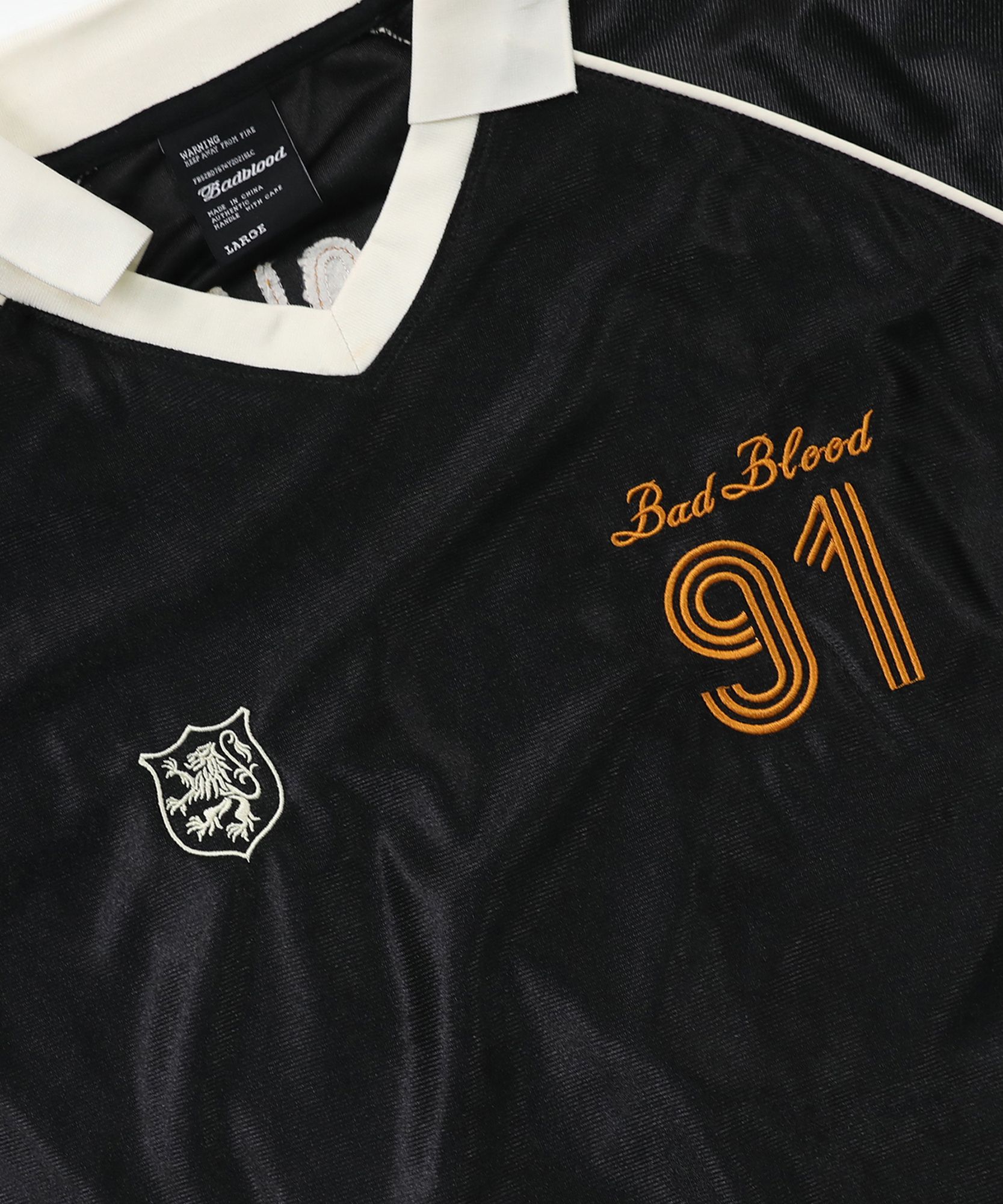 MUSINSA | BADBLOOD 91 Soccer Shirt - Black