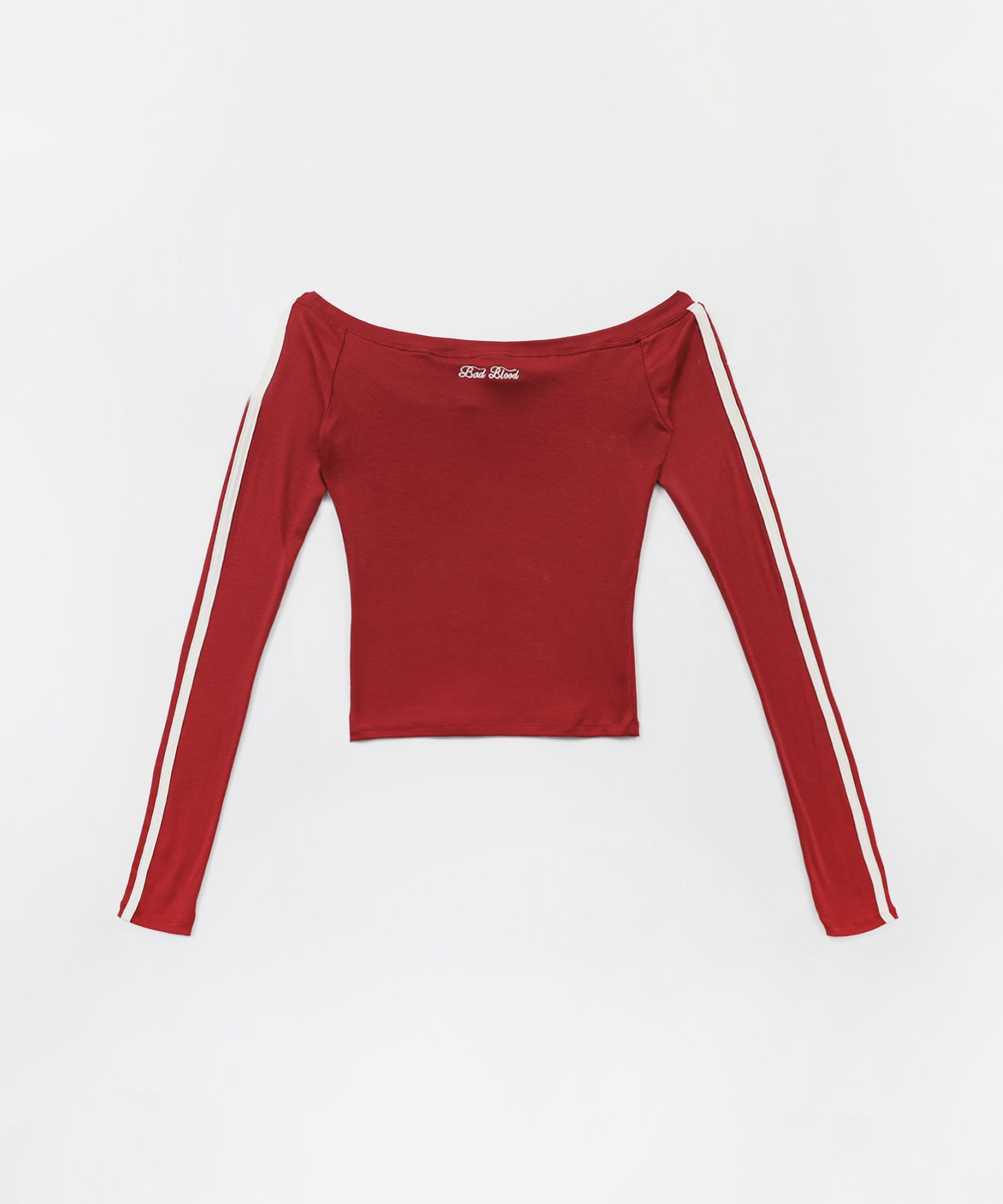 MUSINSA | BADBLOOD Barbara Off Shoulder Top - Red