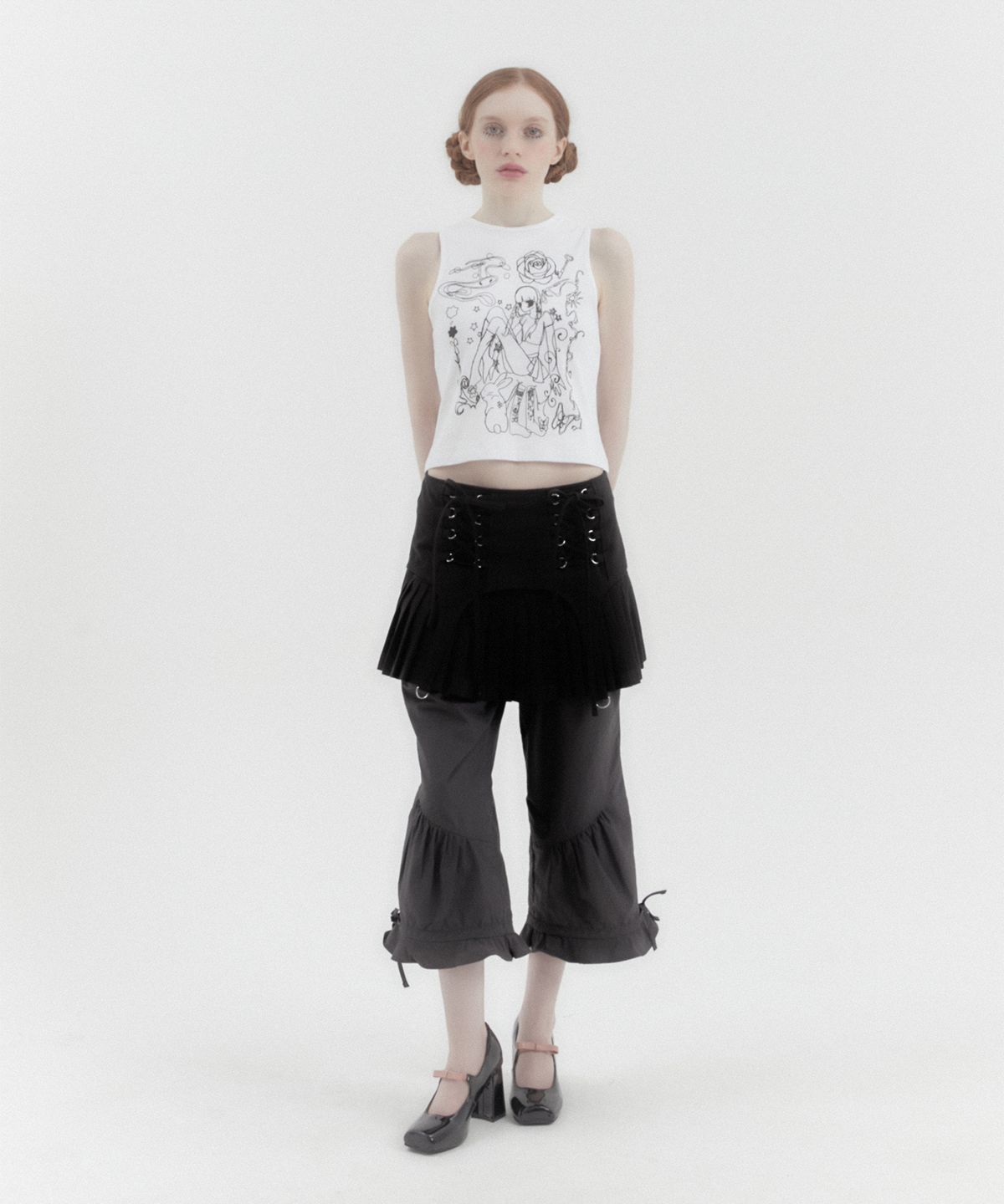 카터(KATER) Dream Girl Sleeveless Tee - WHITE