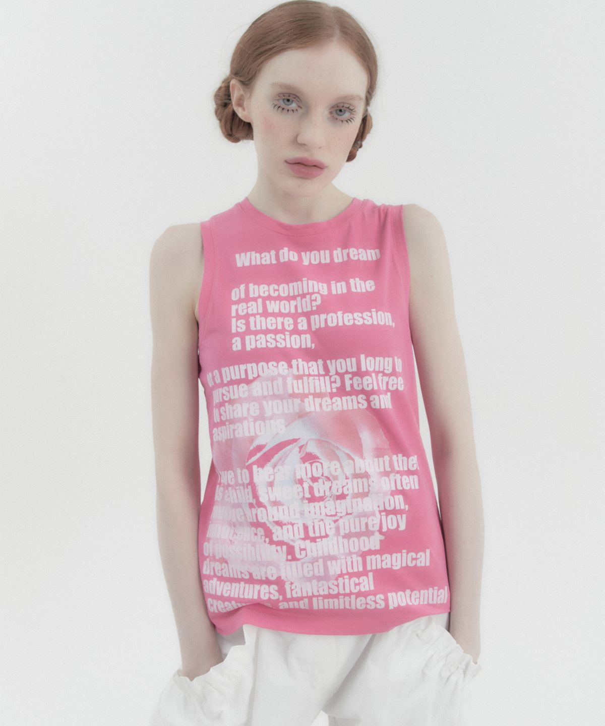 카터(KATER) Rose Sleeveless Tee - PINK