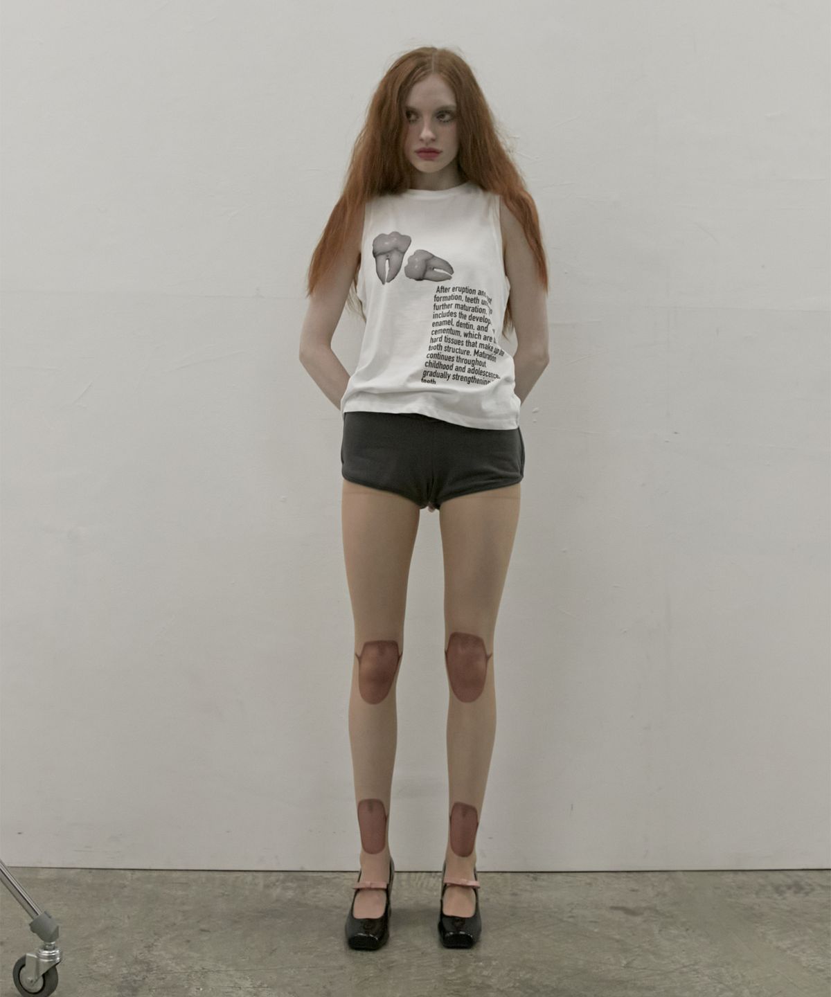 카터(KATER) Teeth Sleeveless Tee - WHITE