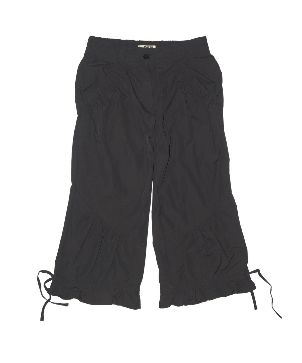 카터(KATER) Capri Nylon Shirring Pants - GRAY
