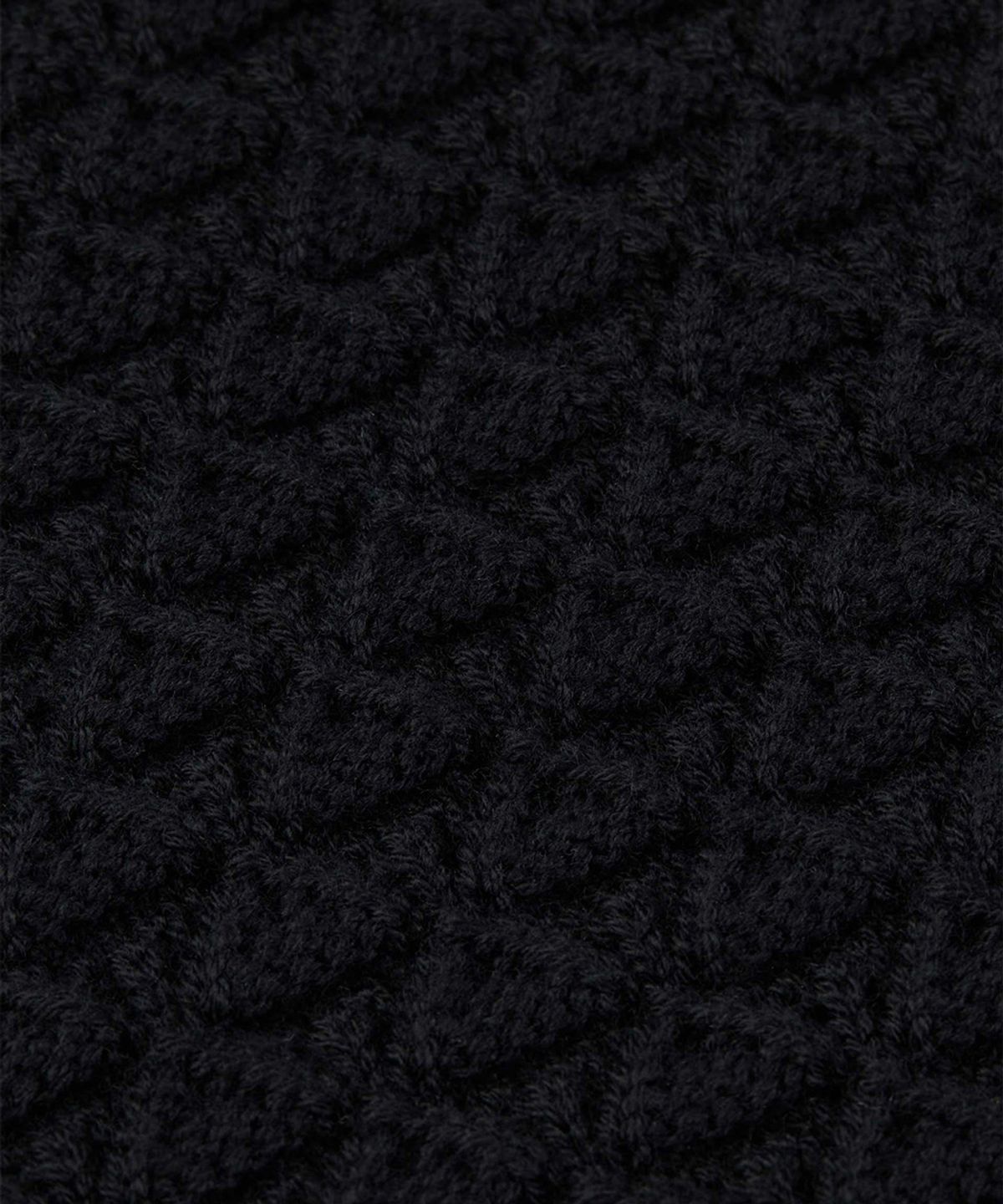 야이치(YAITCH) Eyelet Knit Merino Wool Vest -  Black