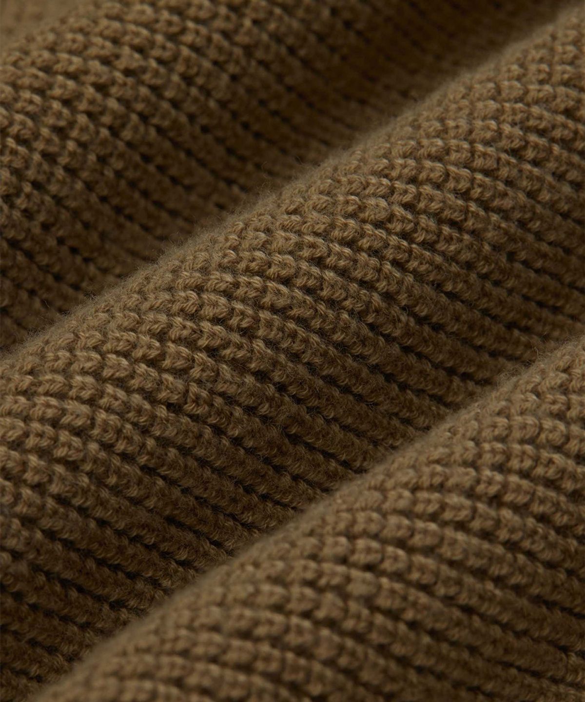야이치(YAITCH) Waffle Knit Merino Wool Sweater - Taupe