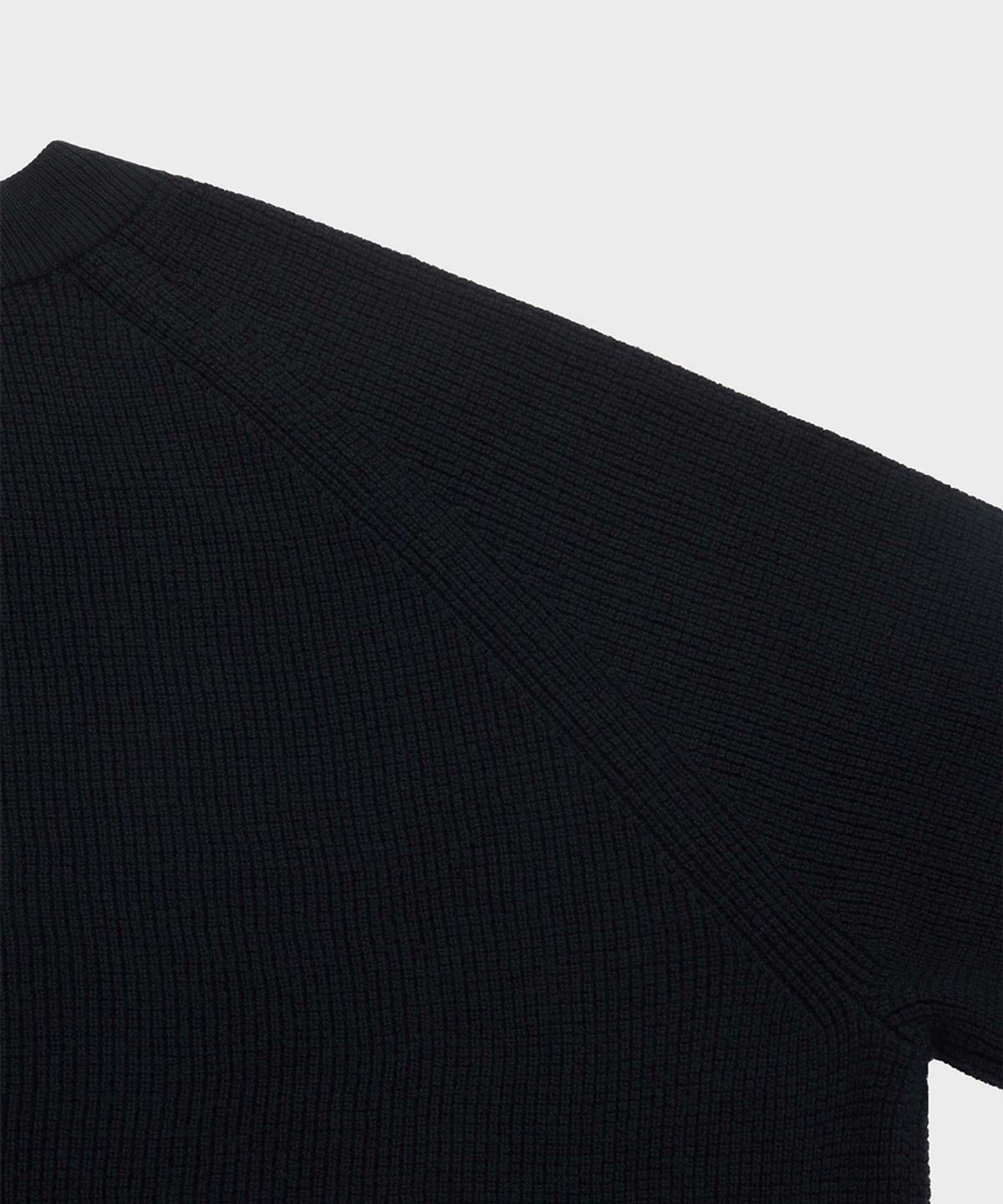 야이치(YAITCH) Waffle Knit Merino Wool Sweater - Mid Nights
