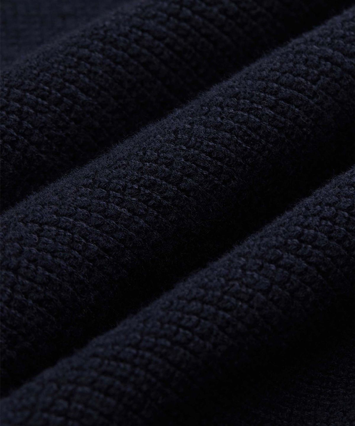 야이치(YAITCH) Waffle Knit Merino Wool Sweater - Mid Nights