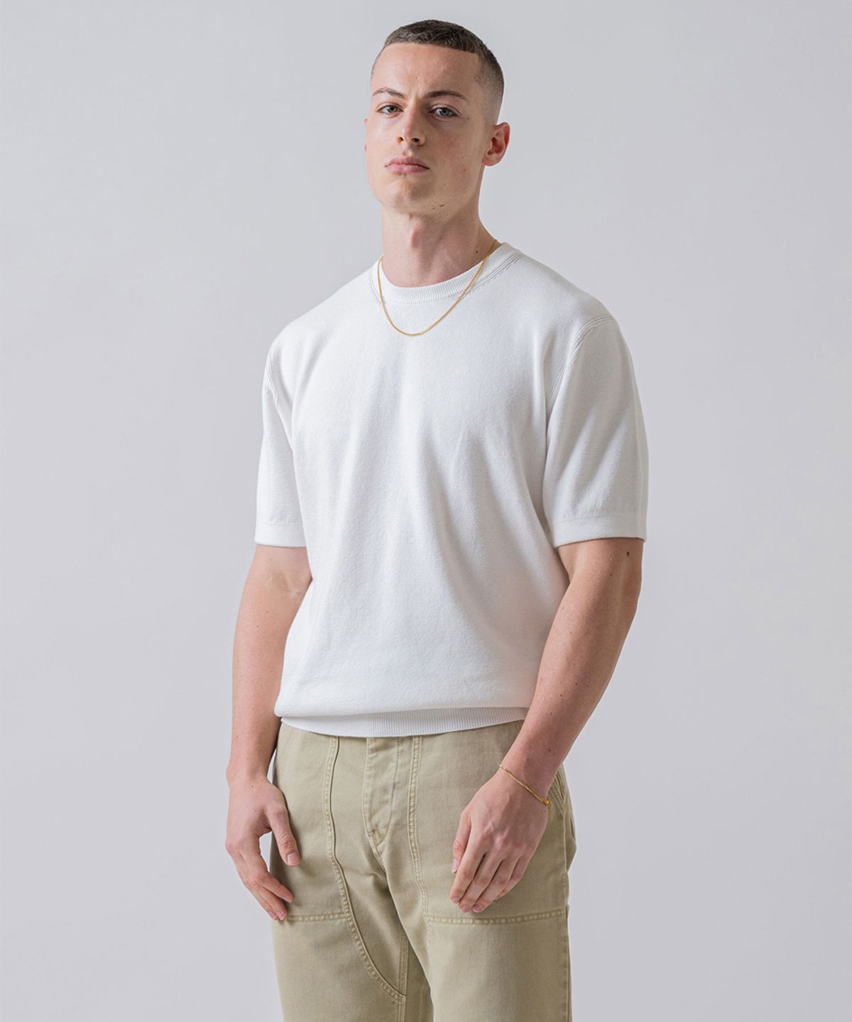 야이치(YAITCH) Essential Crewneck Knit - White
