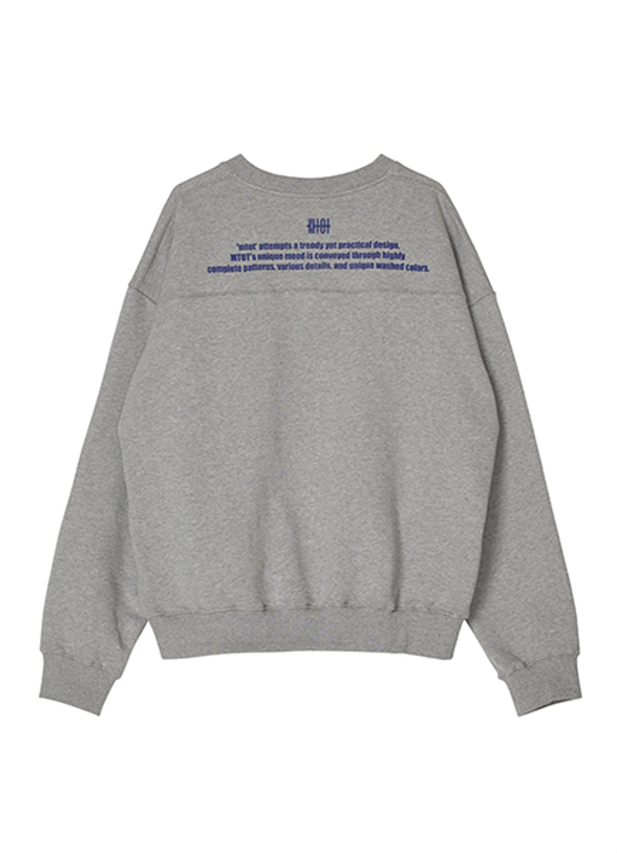 엠티오티(MTOT) Logo Essential sweatshirt (Grey)