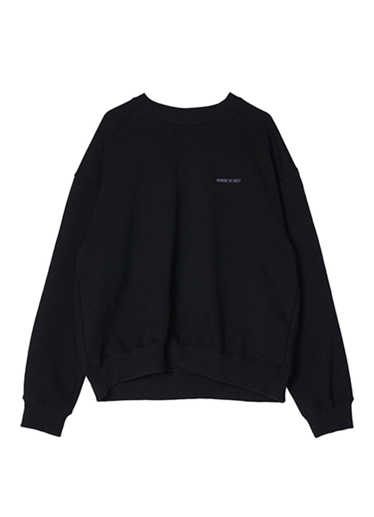 엠티오티(MTOT) Logo Essential sweatshirt (Black)
