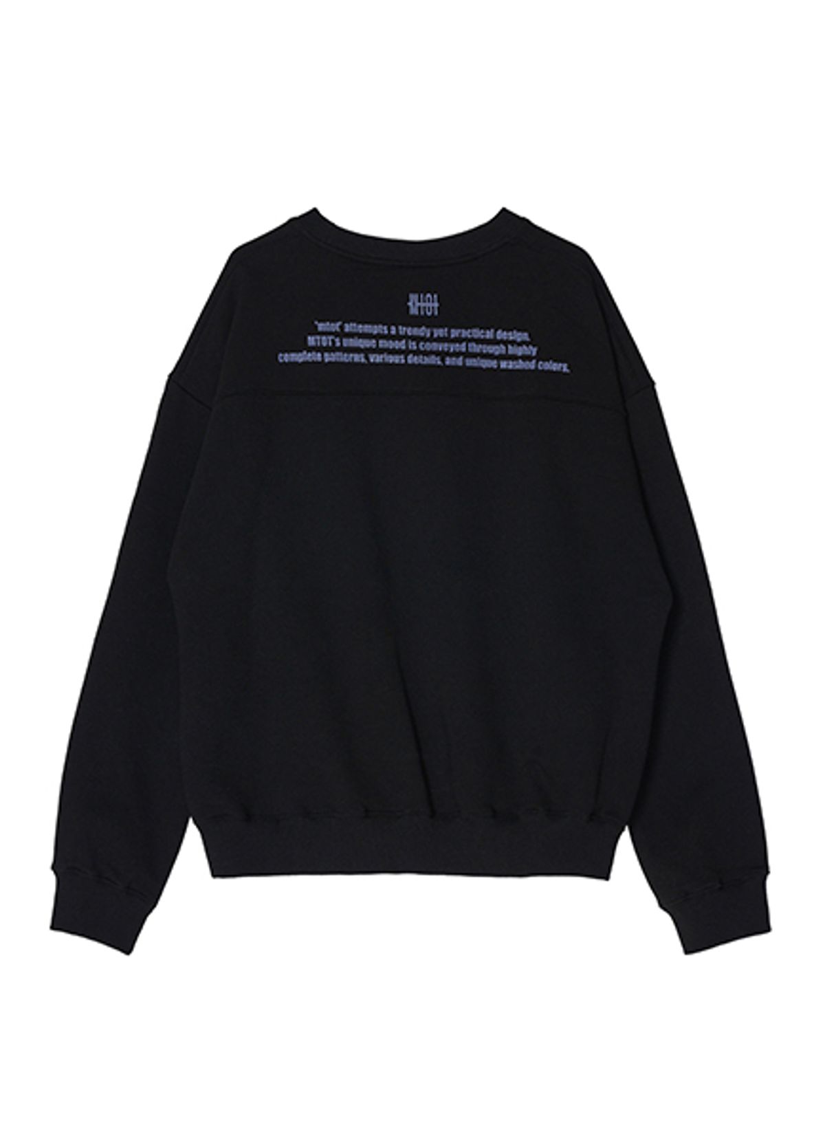 엠티오티(MTOT) Logo Essential sweatshirt (Black)