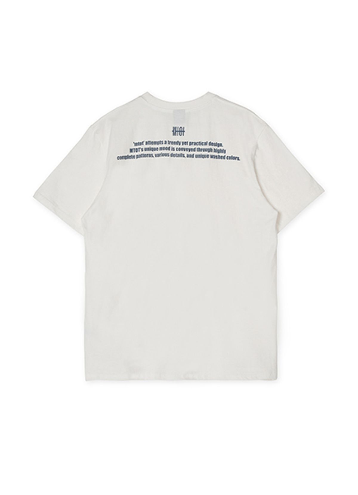 엠티오티(MTOT) Printed Short Sleeve T-shirt(White)