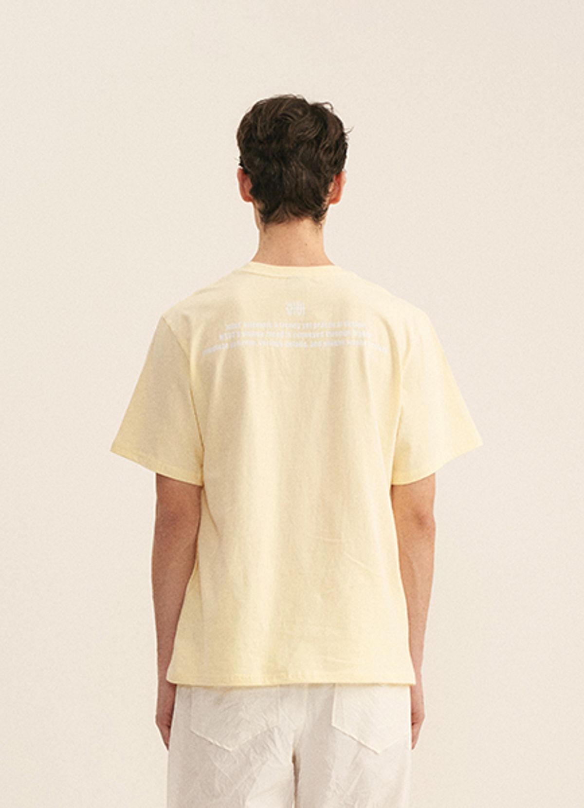 엠티오티(MTOT) Printed Short Sleeve T-shirt (Yellow)
