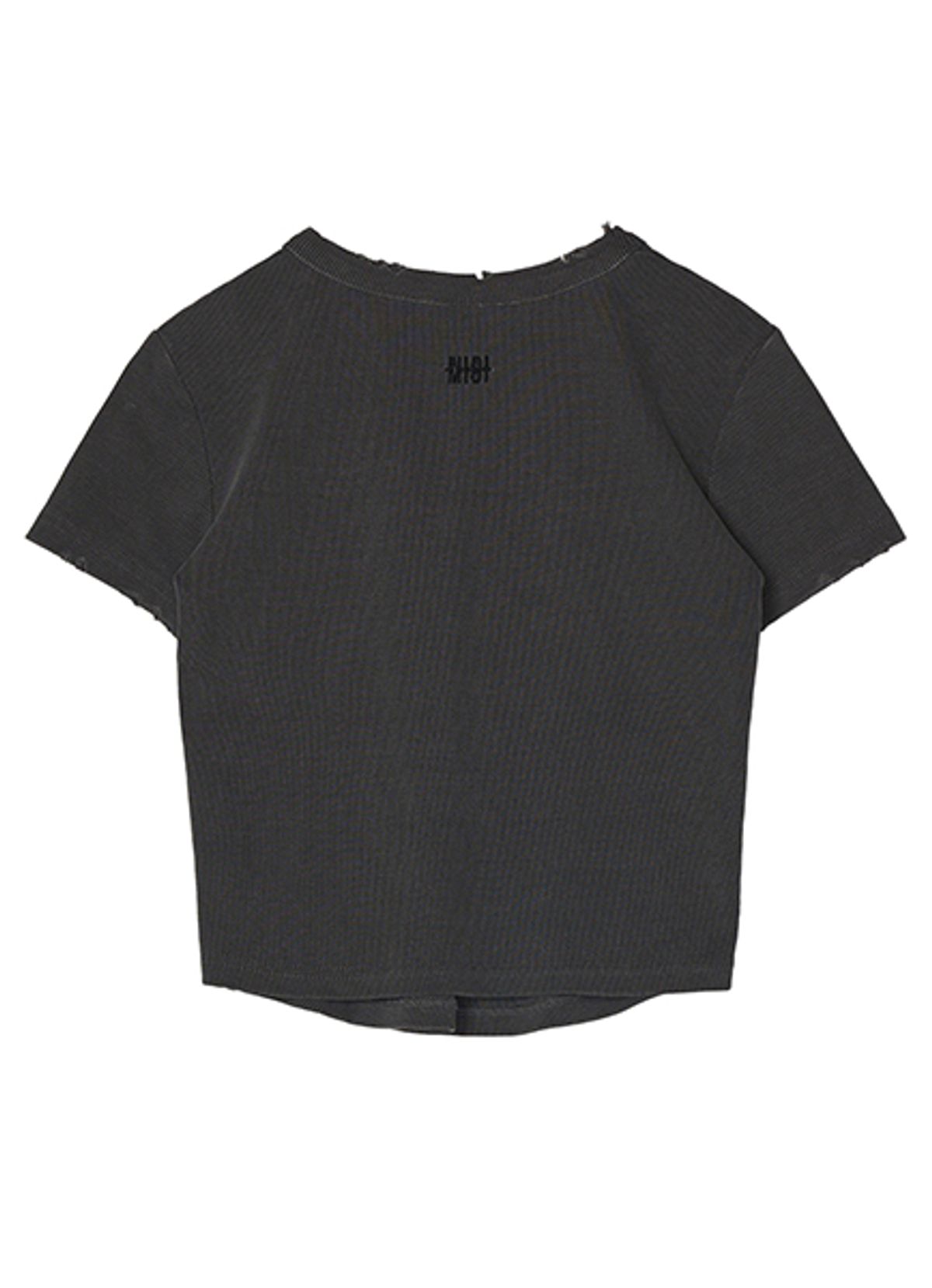 엠티오티(MTOT) Vintage Cropeed T-shirt (Charcoal)