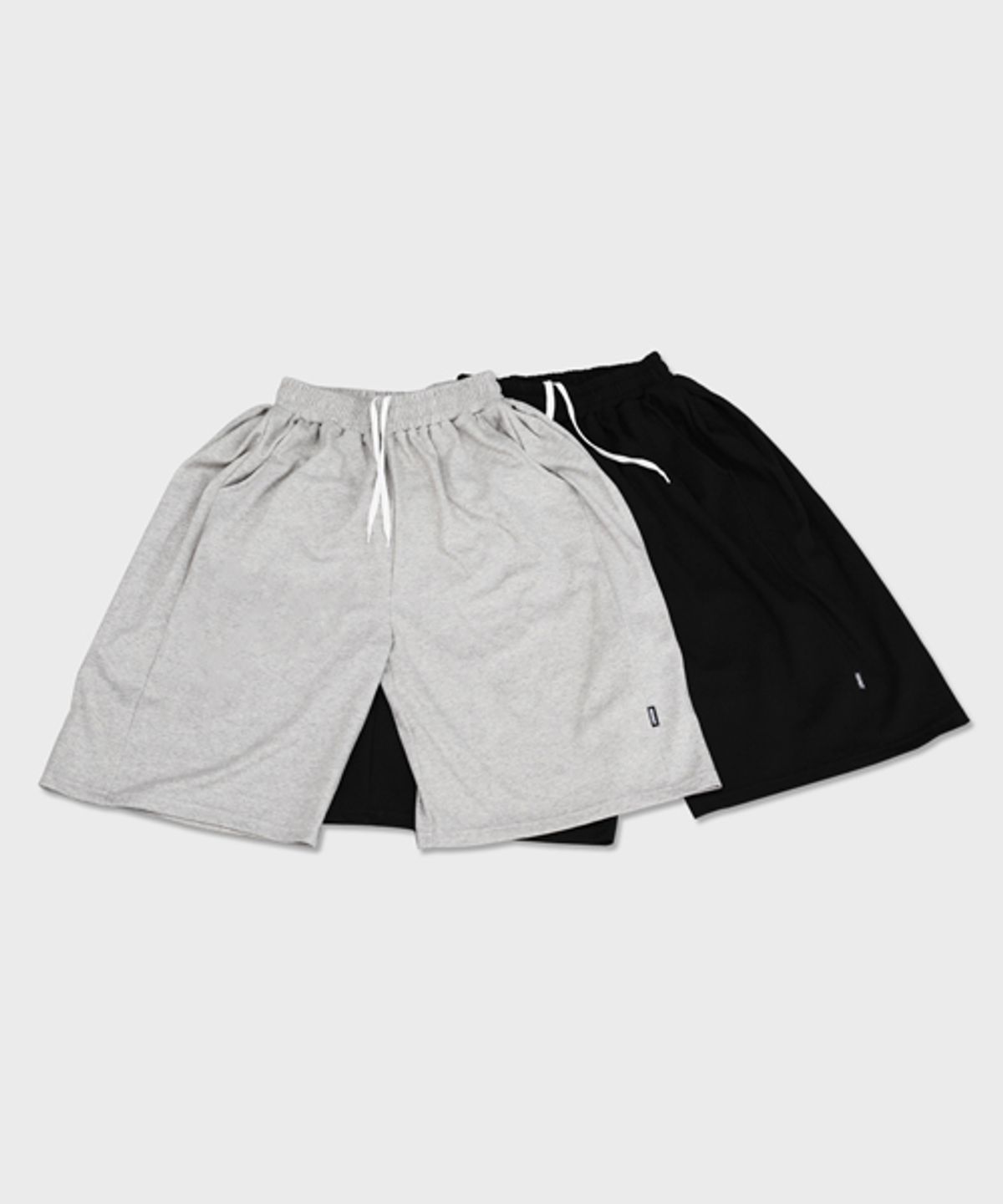 리스펙트(RESPECT) side panel bermuda sweat shorts (black)