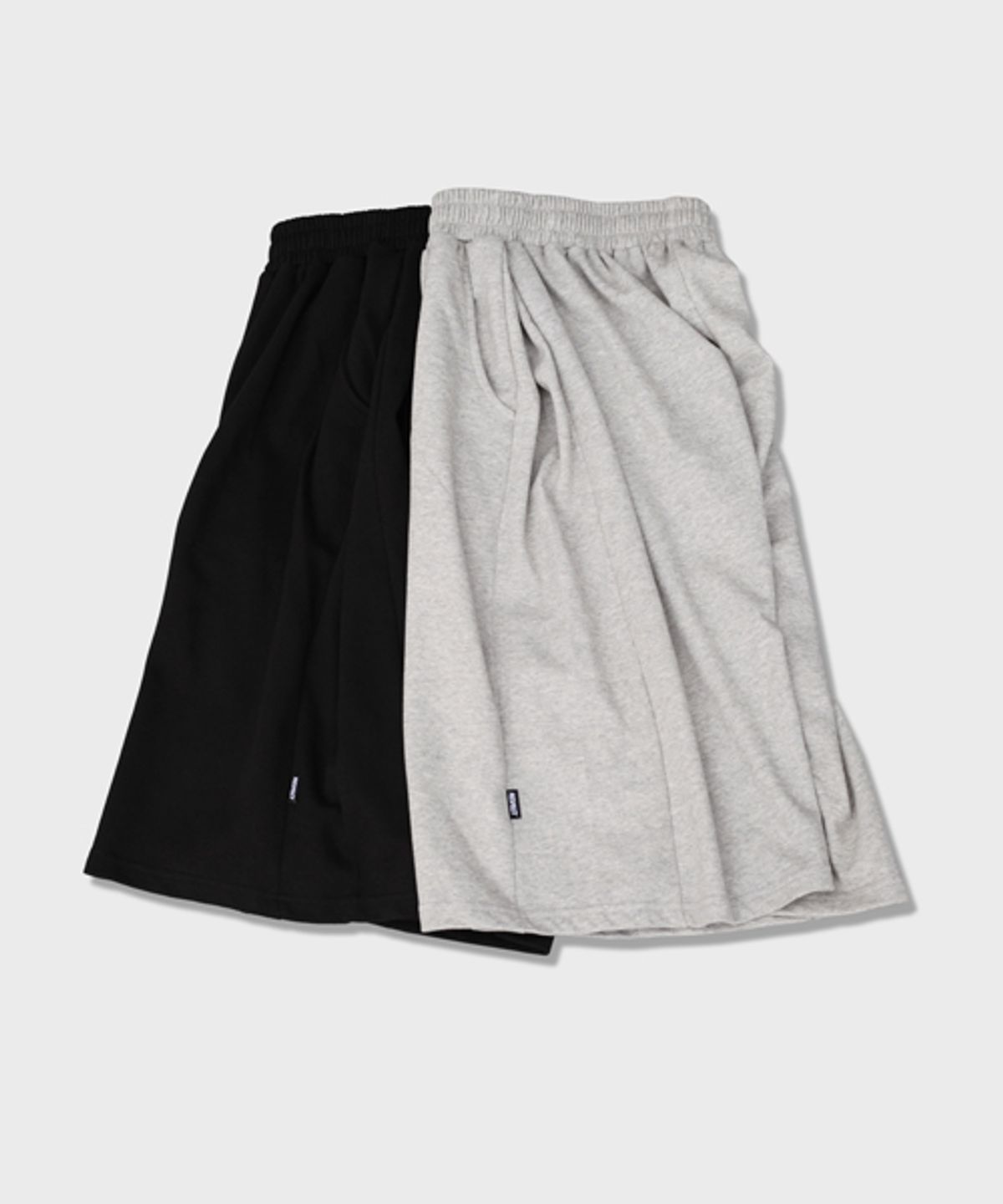 리스펙트(RESPECT) side panel bermuda sweat shorts (black)