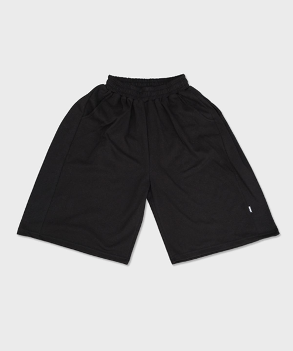 리스펙트(RESPECT) side panel bermuda sweat shorts (black)