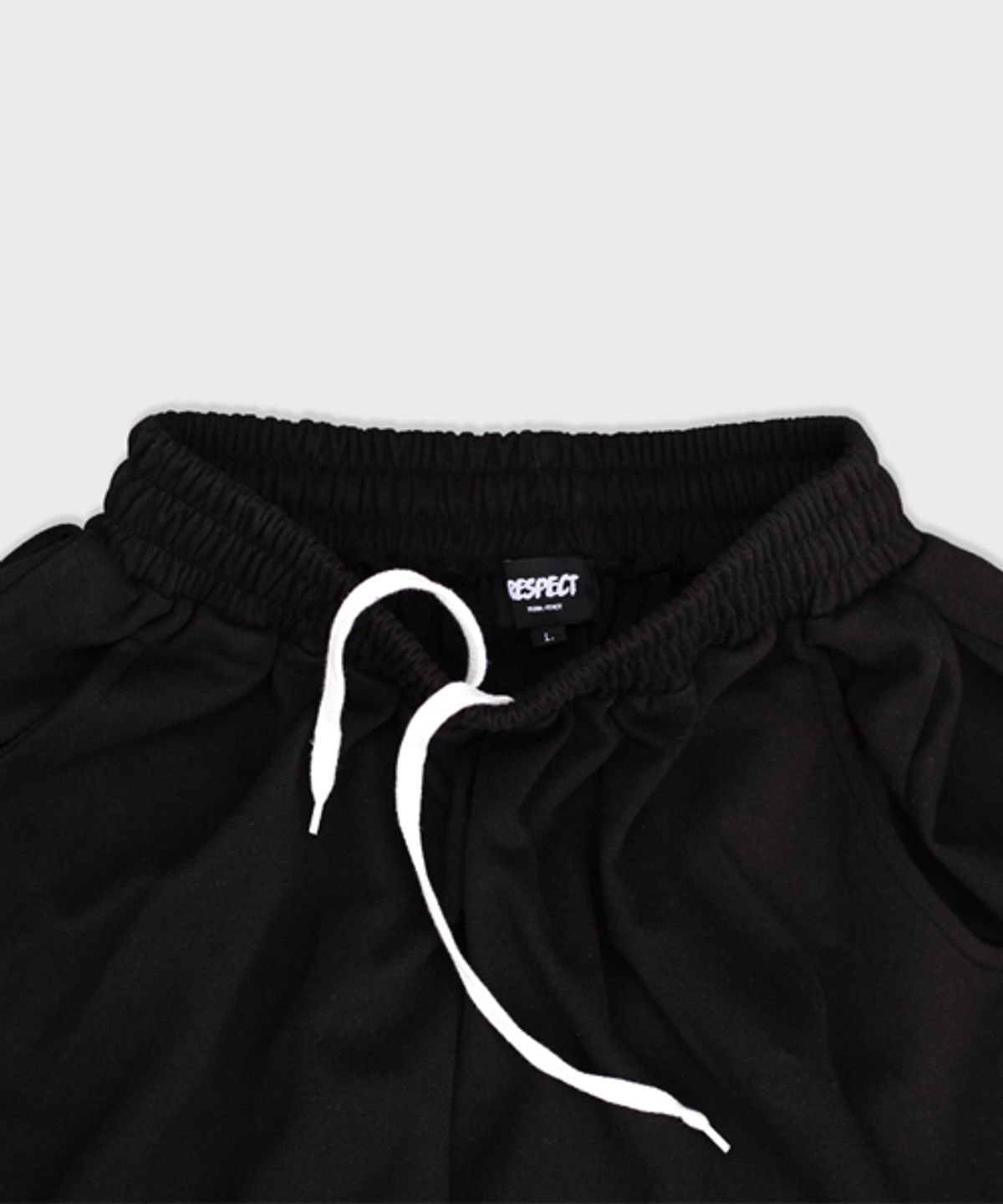 리스펙트(RESPECT) side panel bermuda sweat shorts (black)