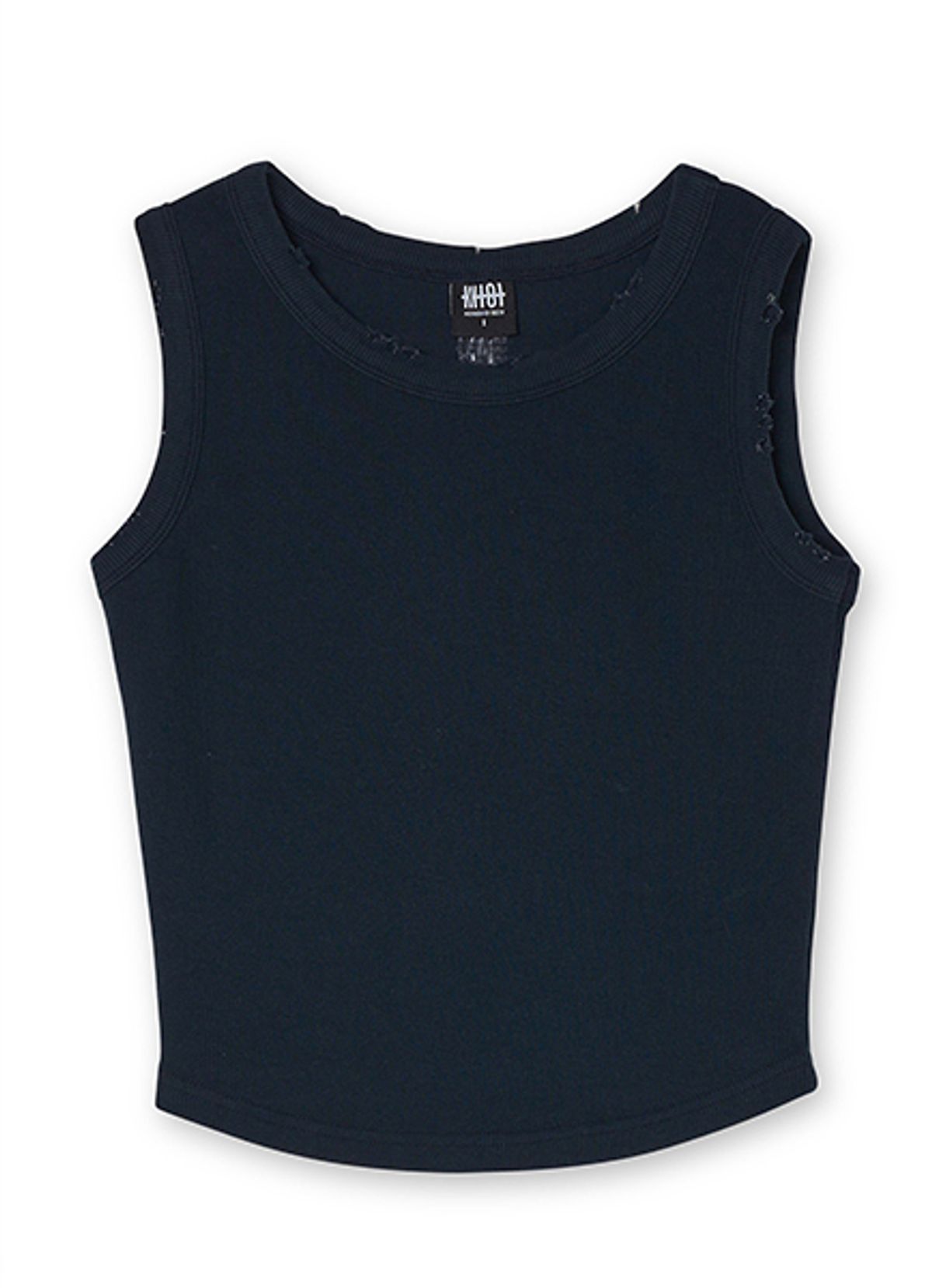 엠티오티(MTOT) Vintage Cropeed sleeveless (Navy)