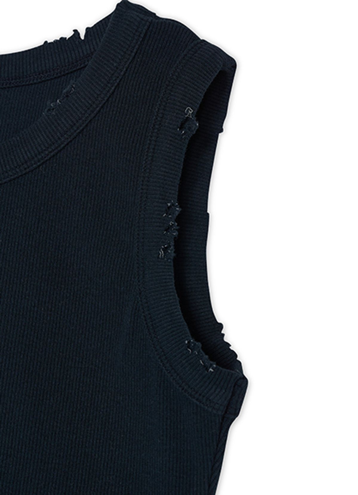 엠티오티(MTOT) Vintage Cropeed sleeveless (Navy)