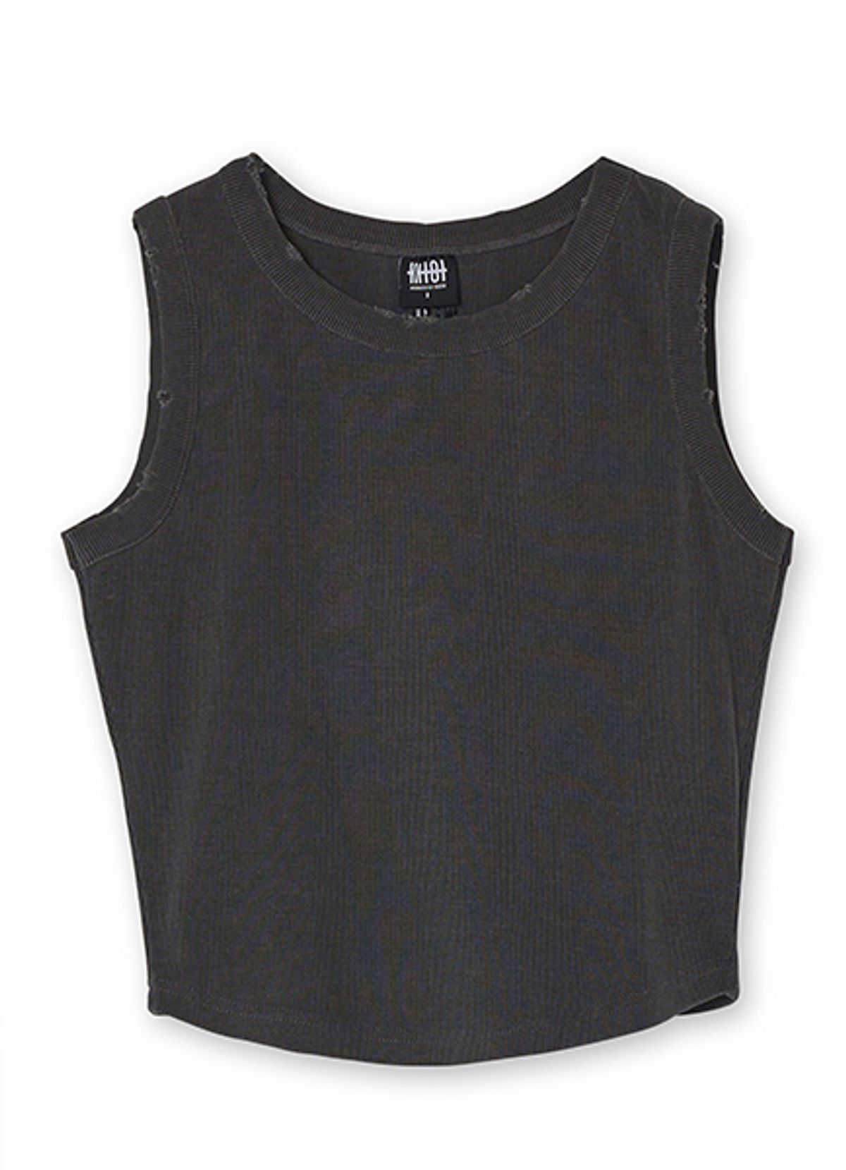 엠티오티(MTOT) Vintage Cropeed sleeveless (Charcoal)