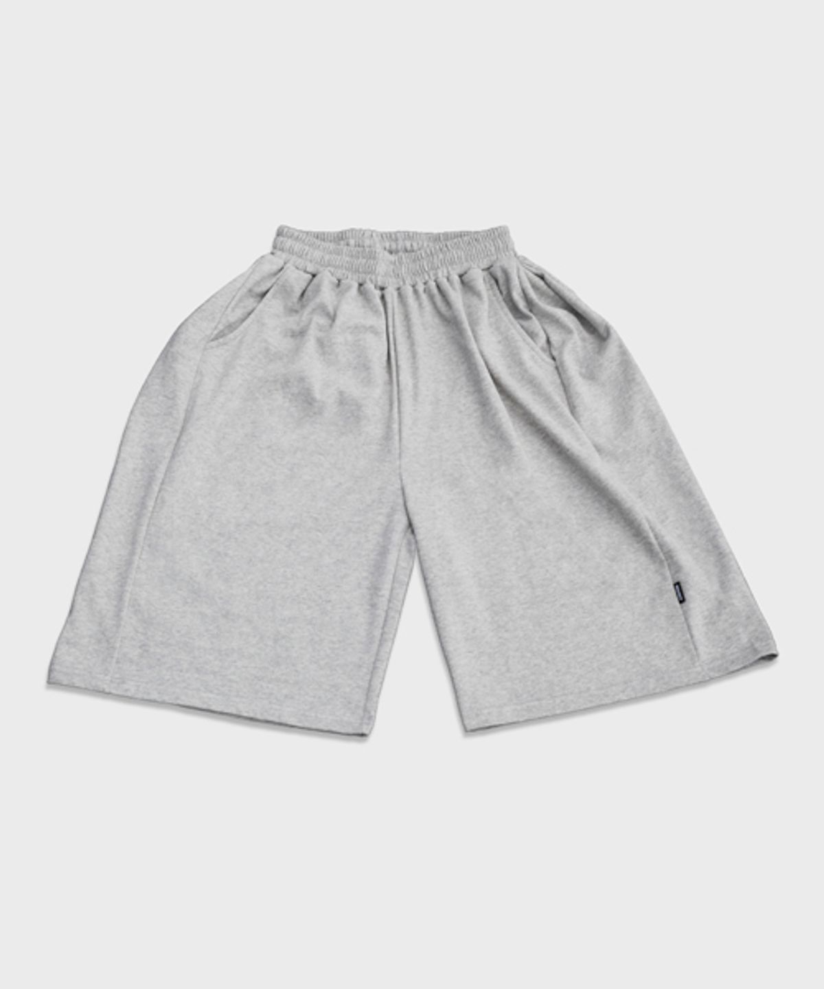리스펙트(RESPECT) side panel bermuda sweat shorts (grey)