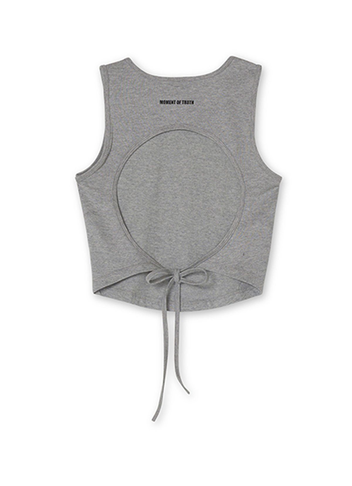엠티오티(MTOT) Back Open Sleeveless (Grey)