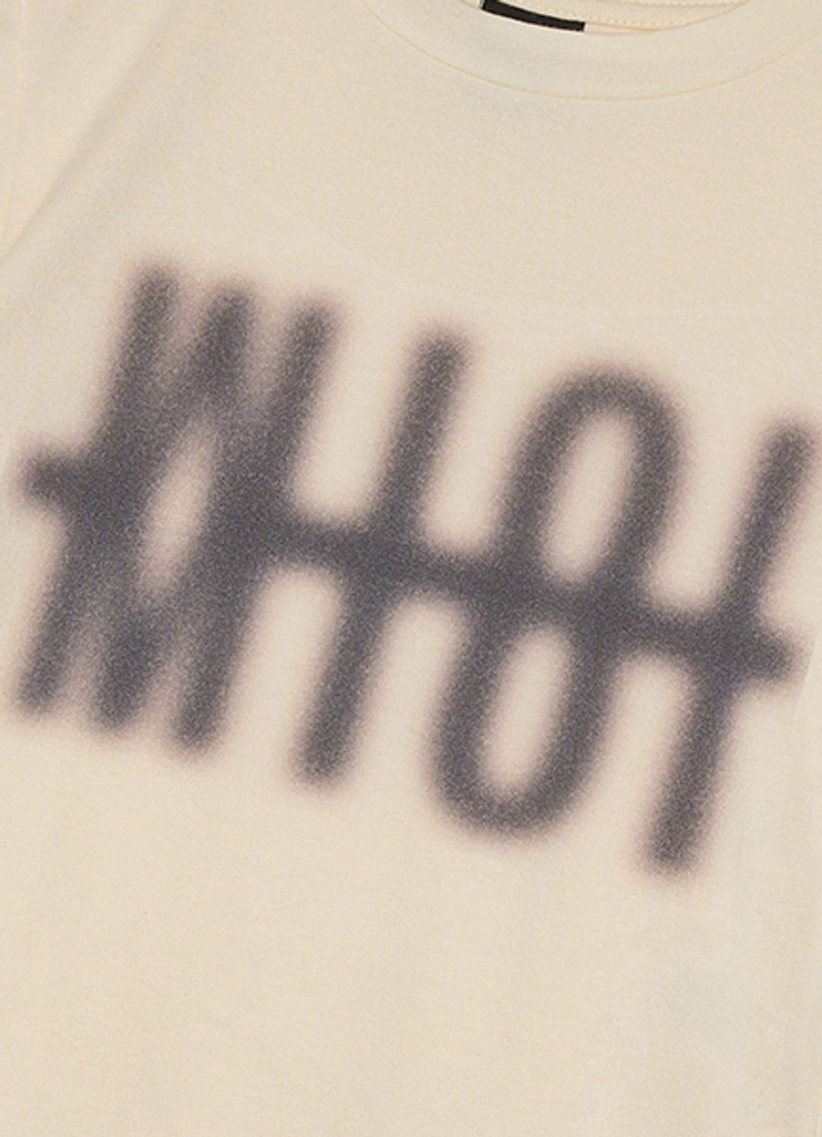 엠티오티(MTOT) Raw-Hem Cropped T-shirt (Cream)