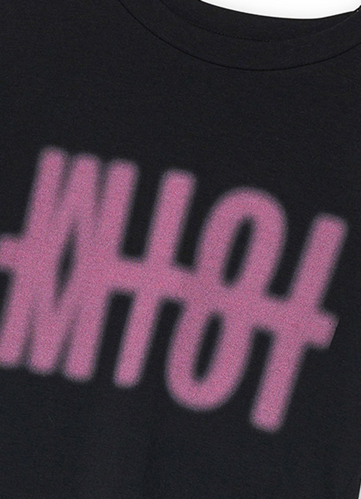 엠티오티(MTOT) Raw-Hem Cropped T-shirt(Black)
