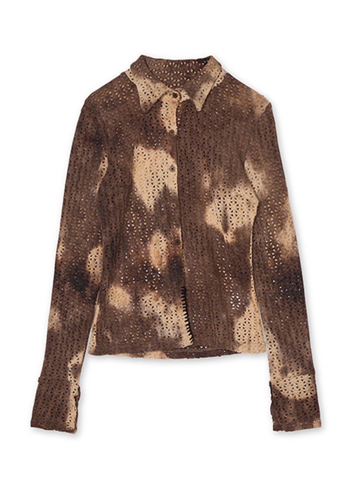 엠티오티(MTOT) Tie-dye shirts (Brown)