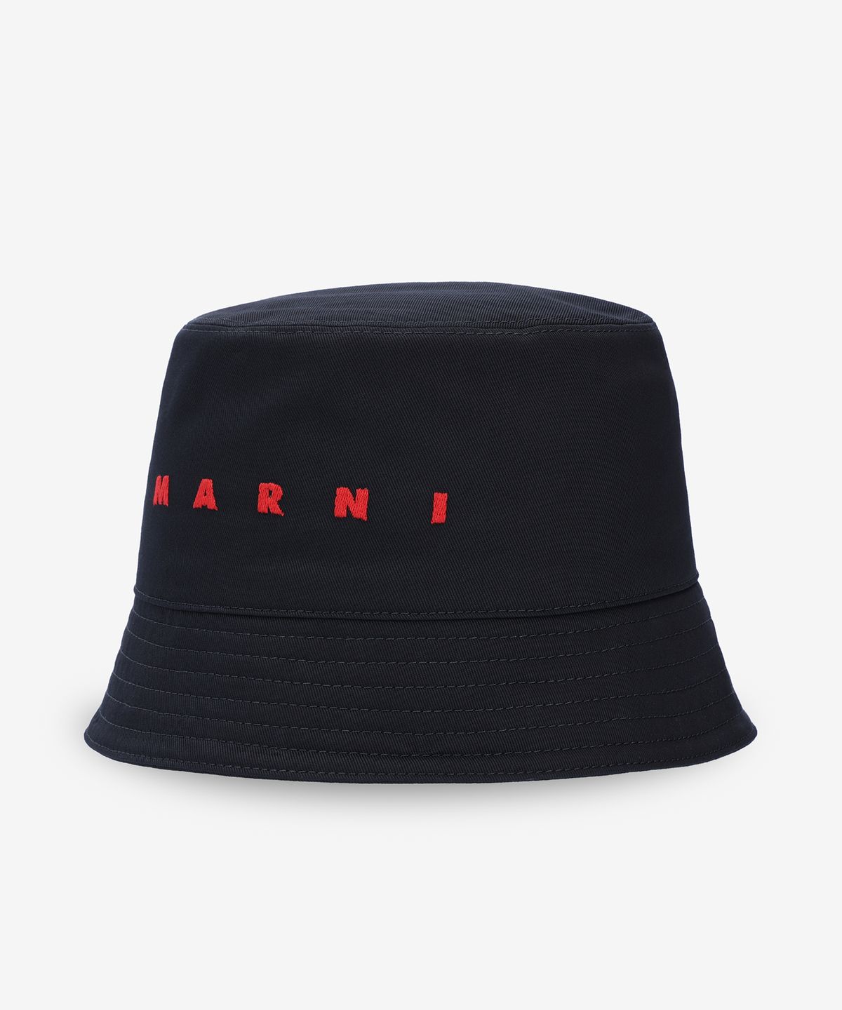 마르니(MARNI) 로고 코튼 버킷햇 - 블랙 / CLZC0110S0UTC31100N99