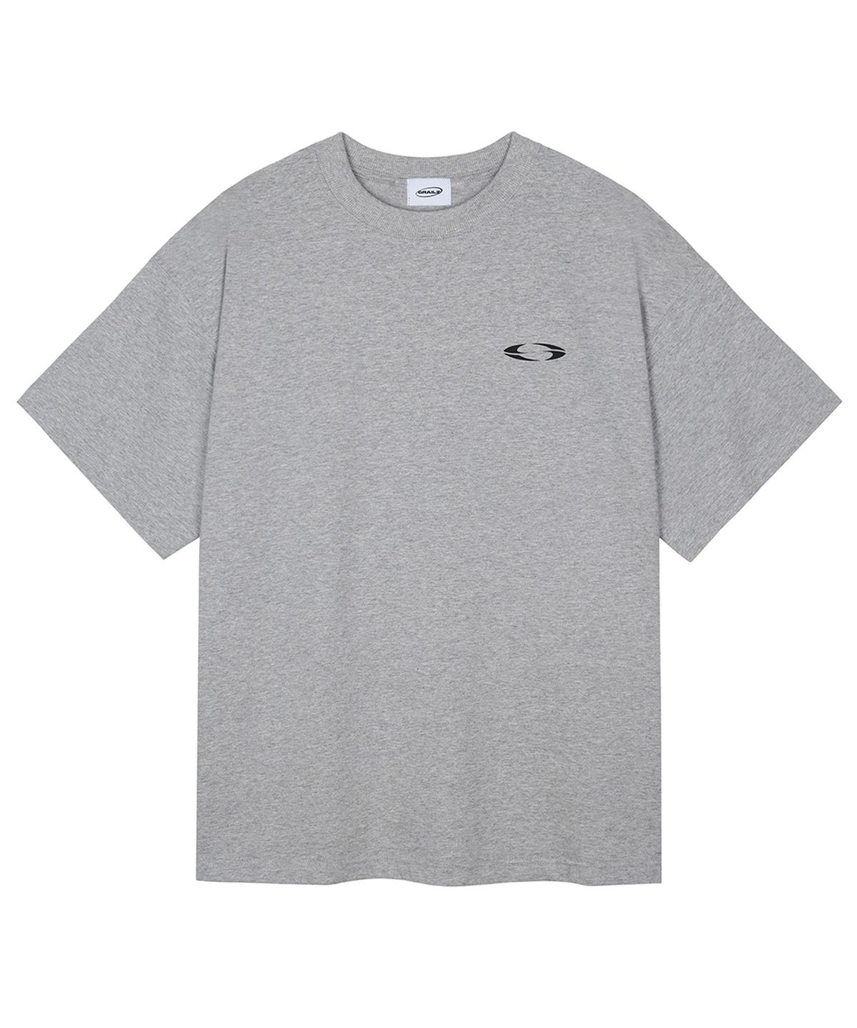 그레일즈(GRAILZ) PREMIUM OVERSIZED T-SHIRTS [MELANGE GREY]