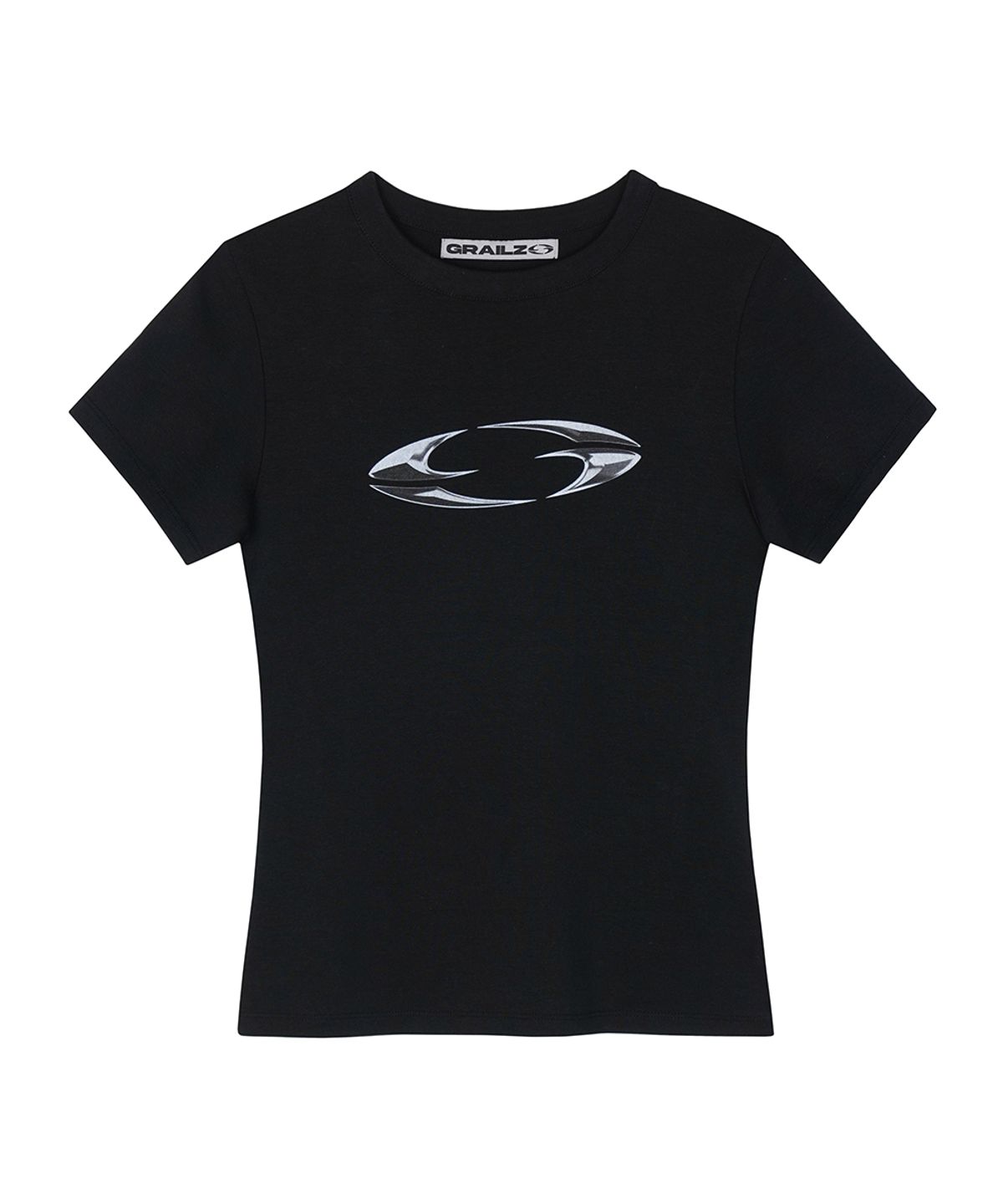 그레일즈(GRAILZ) 3D OVAL LOGO T-SHIRTS [BLACK]