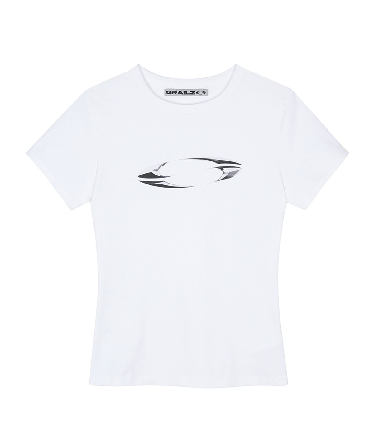 그레일즈(GRAILZ) 3D OVAL LOGO T-SHIRTS [WHITE]