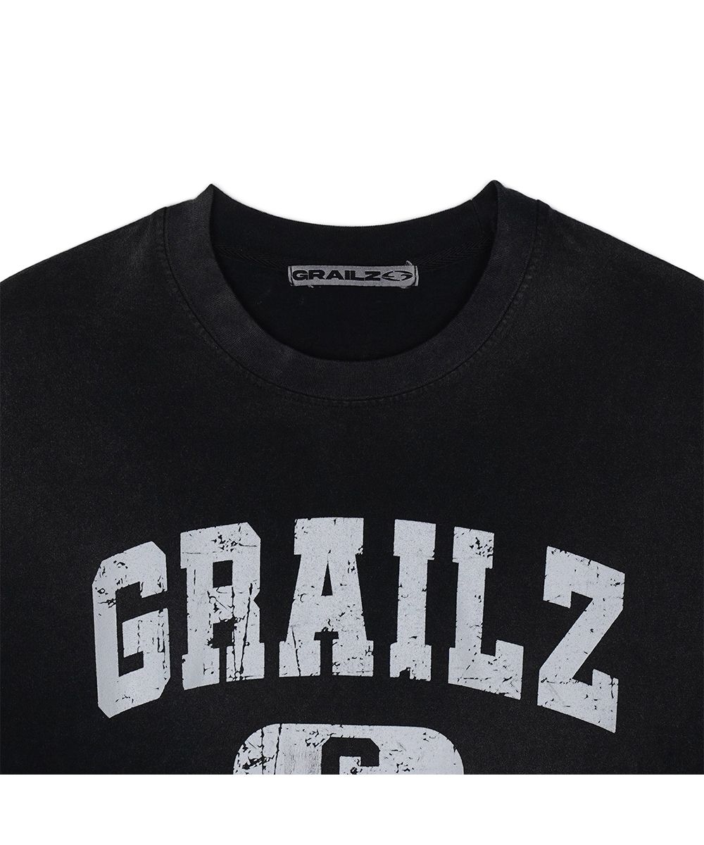 MUSINSA | GRAILZ VINTAGE ATHLETIC T-SHIRTS [BLACK]