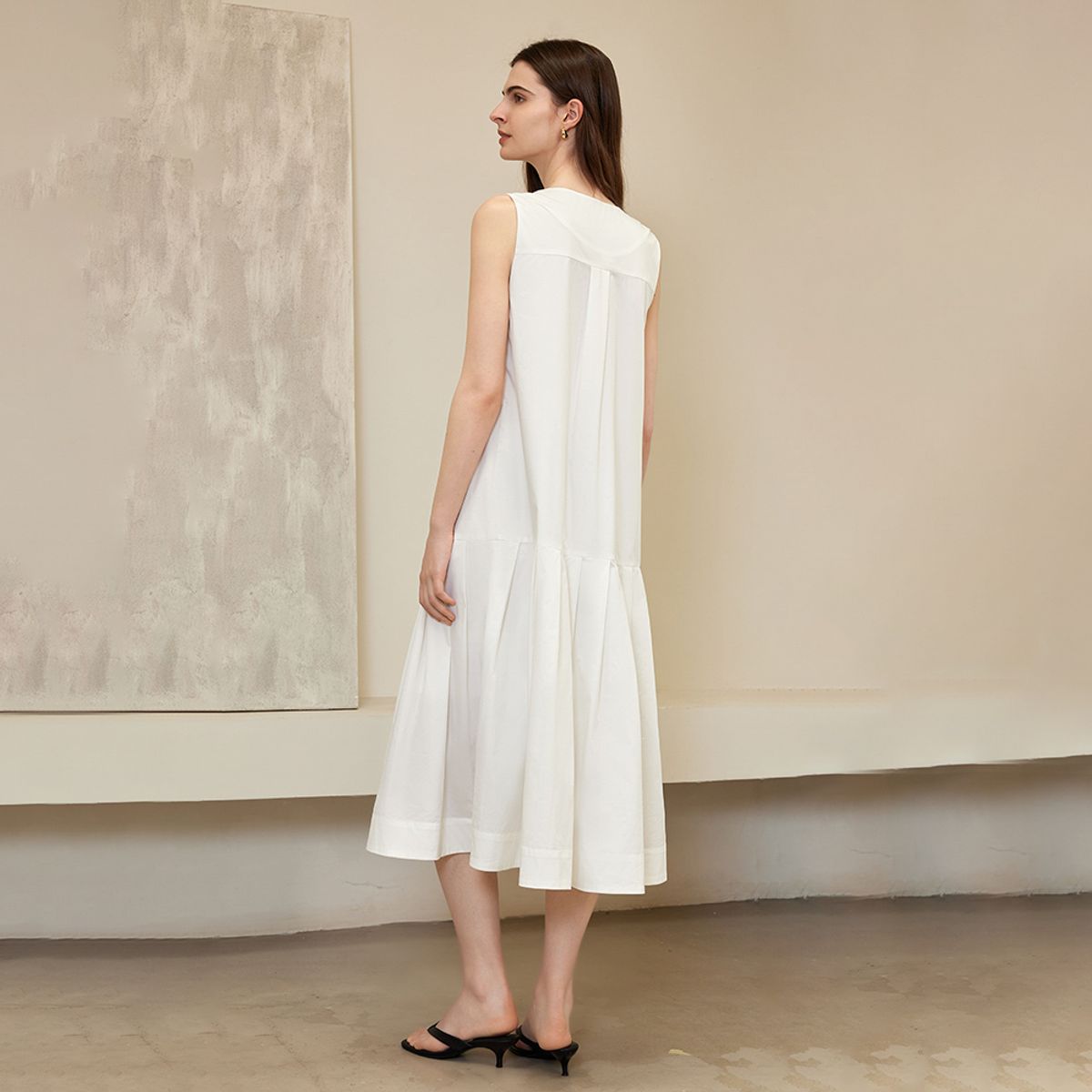와이와이아이엠(YYIAM) YY_Belted V-neck summer dress